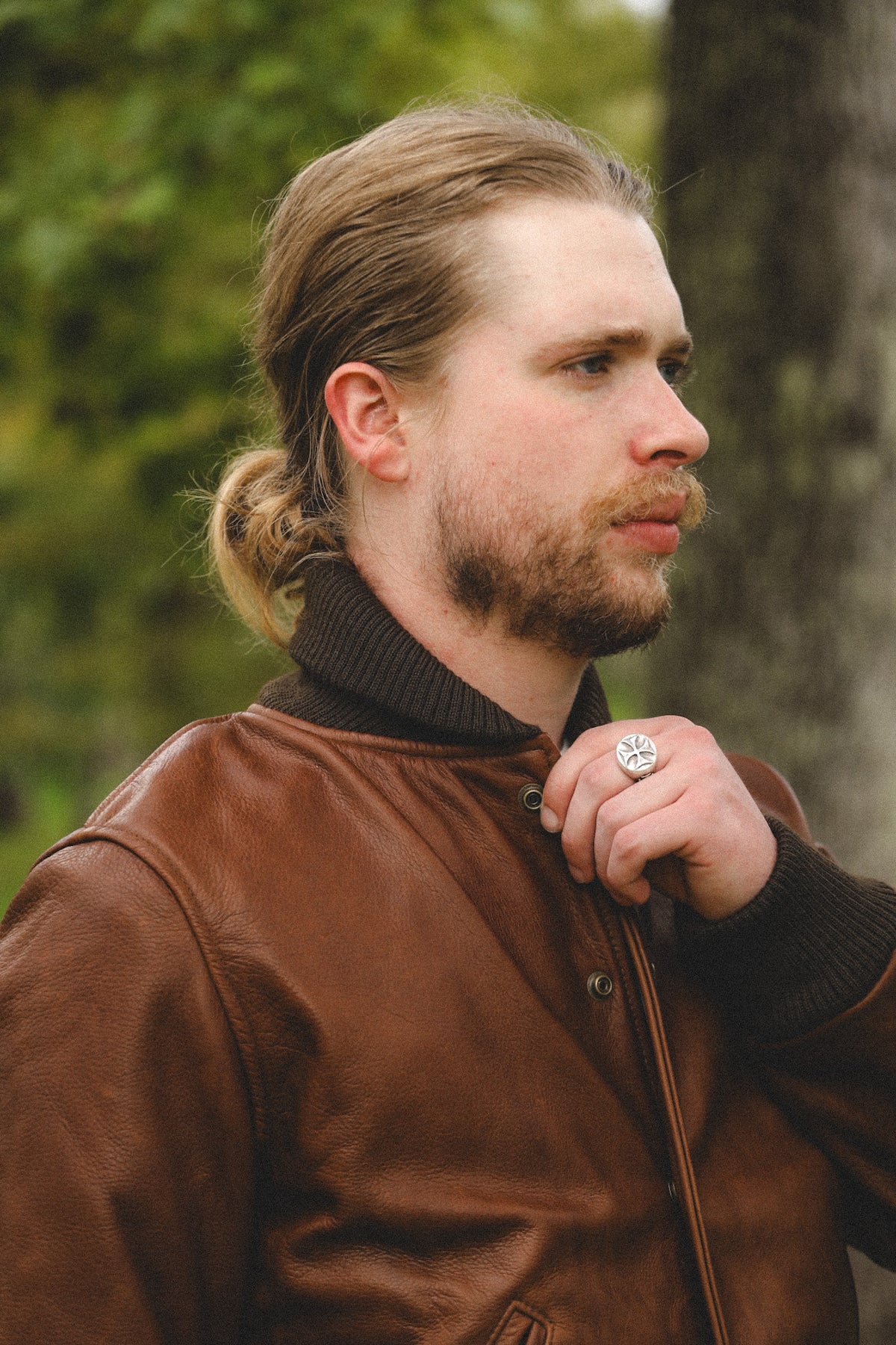 Dehen 1920 All-City Leather Jacket- Espresso