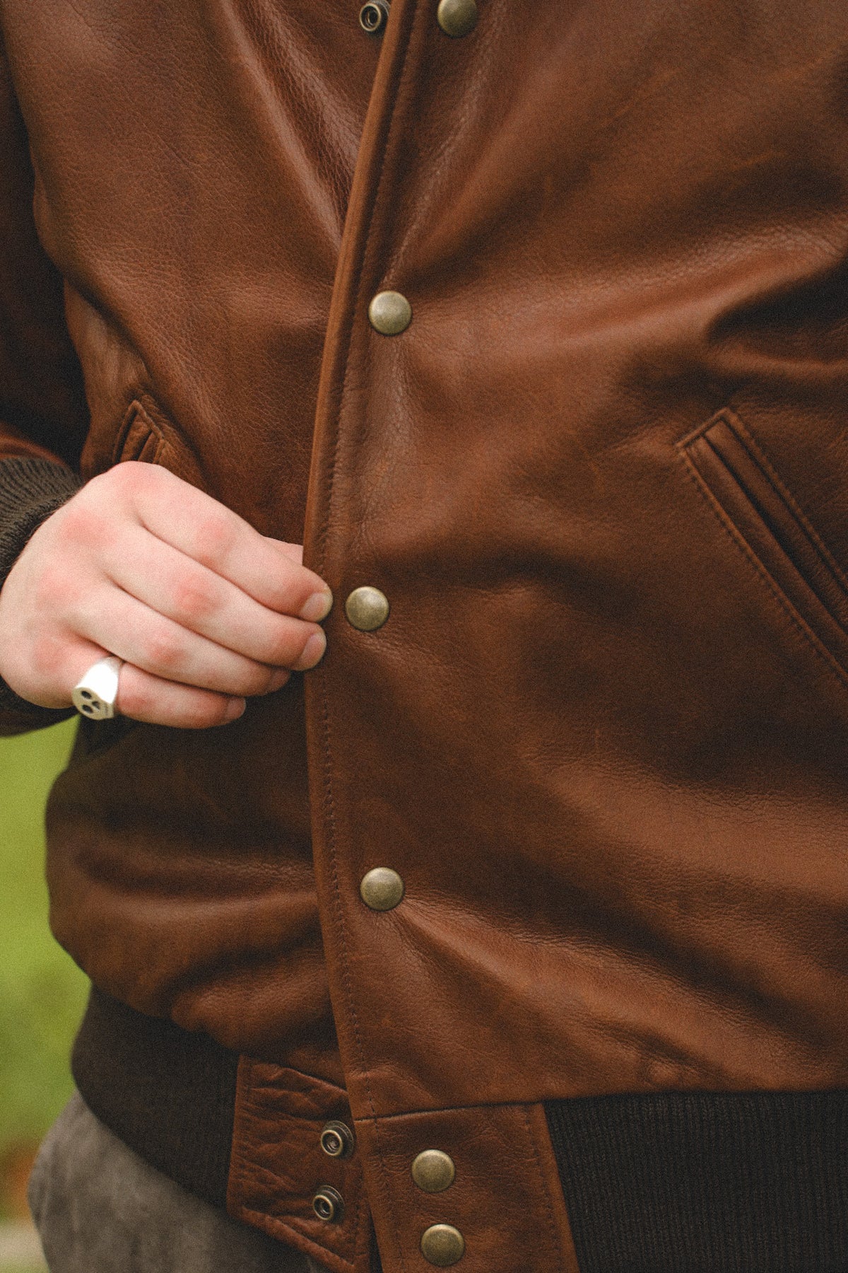 Dehen 1920 All-City Leather Jacket- Espresso