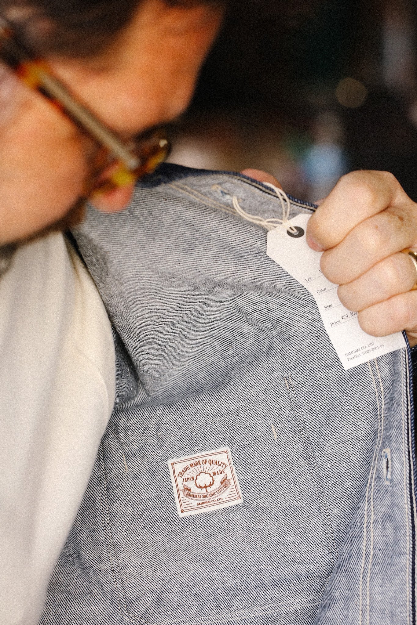 Samurai Cotton Denim Work Shirt- Indigo (SJWS-SC02)