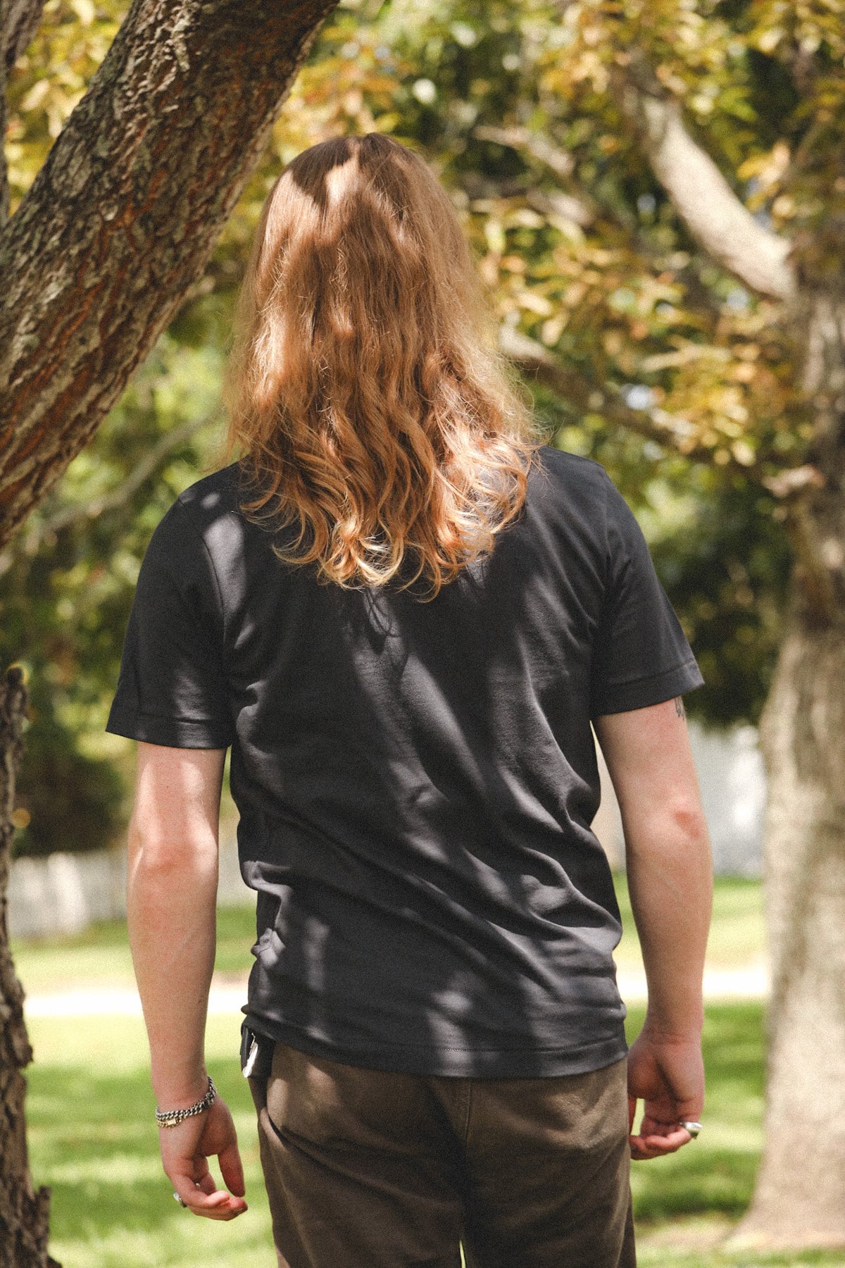 2M15 Merz b. Schwanen Mid-Century Machine Refined Fit T-Shirt- 98 Charcoal