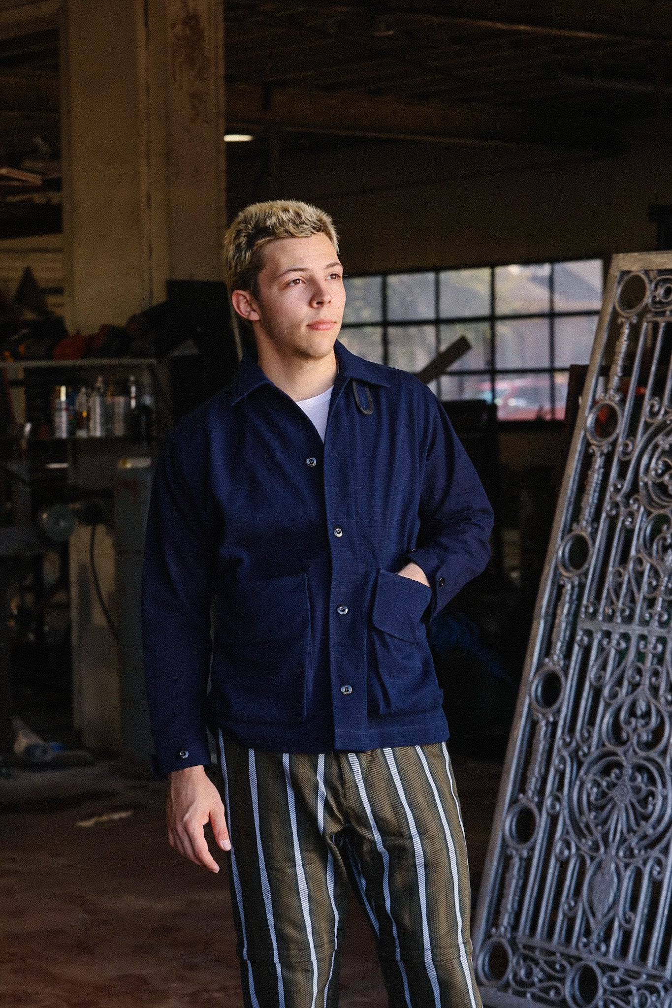 Bi-Blue Jacket- Natural Indigo (SJCJK25-YR) – Iron Shop Provisions