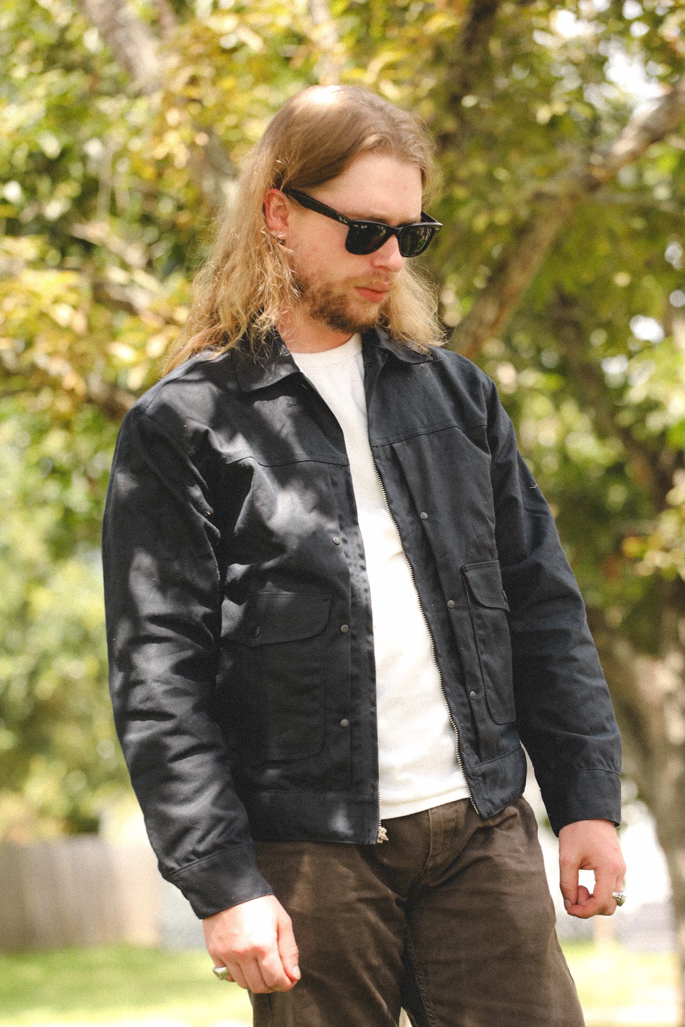 Freenote Cloth Faro Jacket Lined 10oz Canvas- Black
