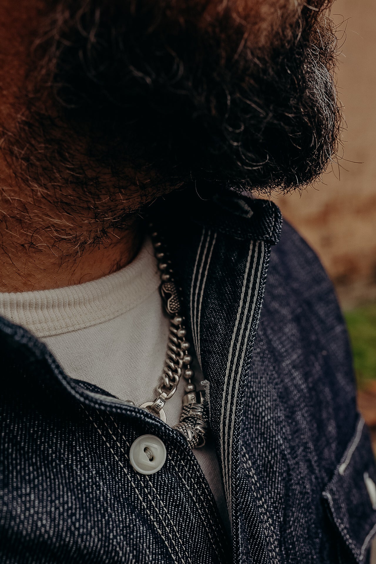 11.4oz INDIGO DOUBLE WEAVE SHIRT