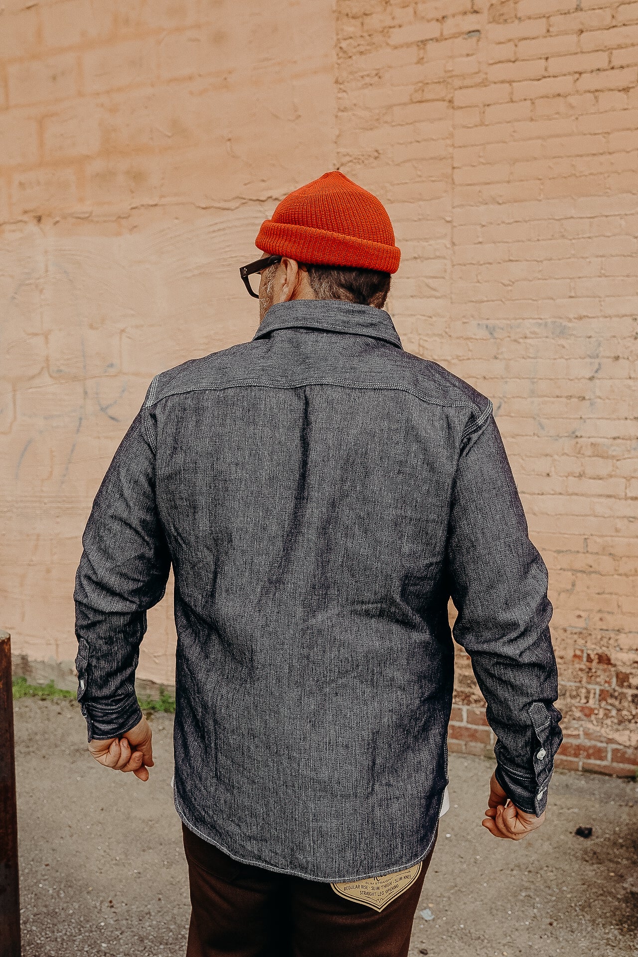 11.4oz INDIGO DOUBLE WEAVE SHIRT