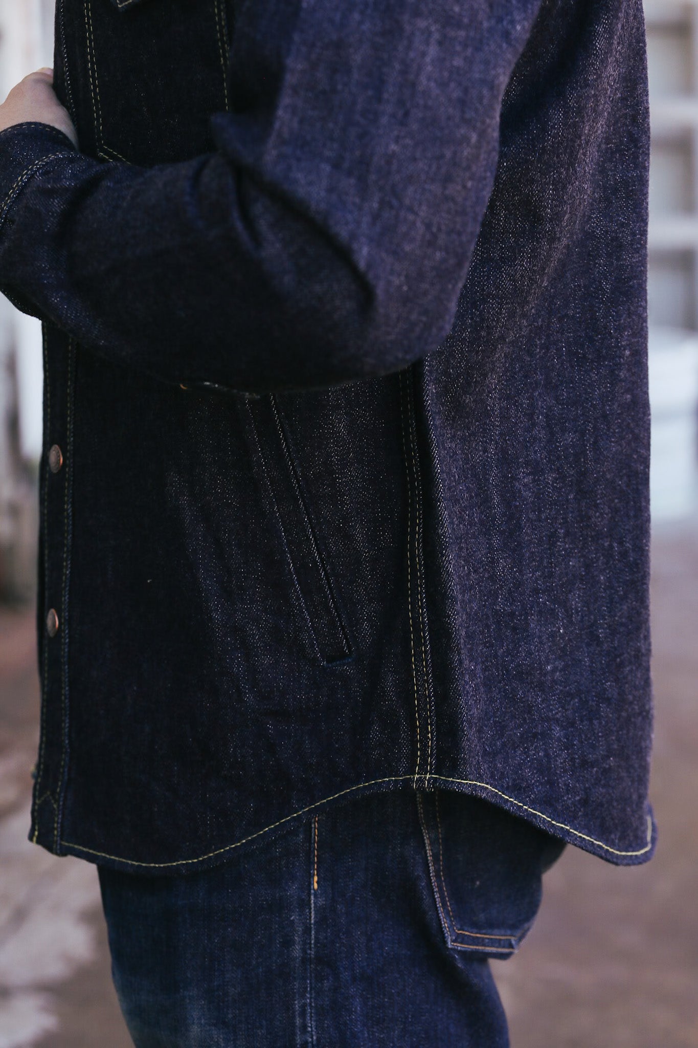 16oz Selvedge Denim CPO Shirt - Indigo IHSH-427-IND