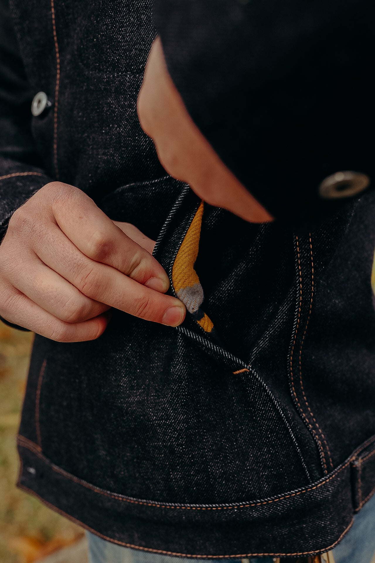 LINED SUPPLY JACKET- 15OZ INDIGO – Iron Shop Provisions