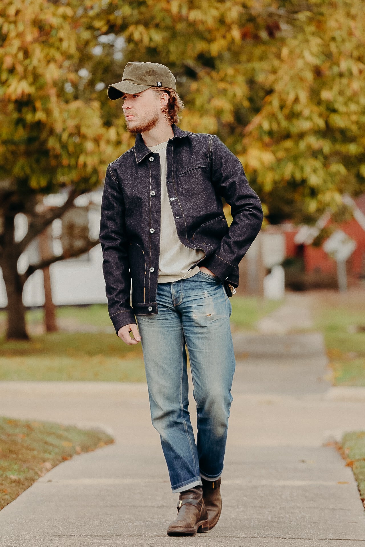 LINED SUPPLY JACKET- 15OZ INDIGO – Iron Shop Provisions