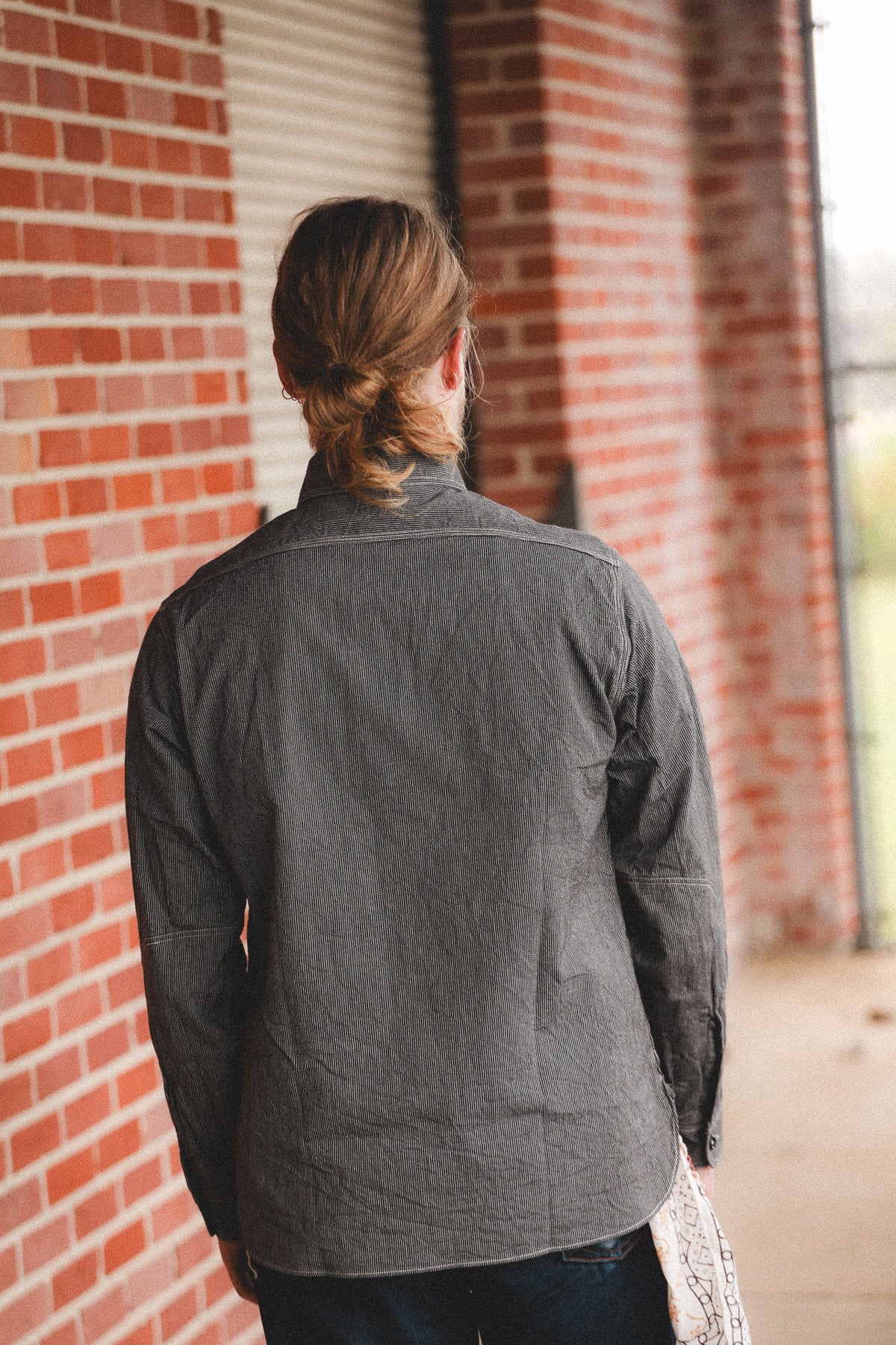 SC25511 Sugar Cane Jean Cord Work Shirt- Black