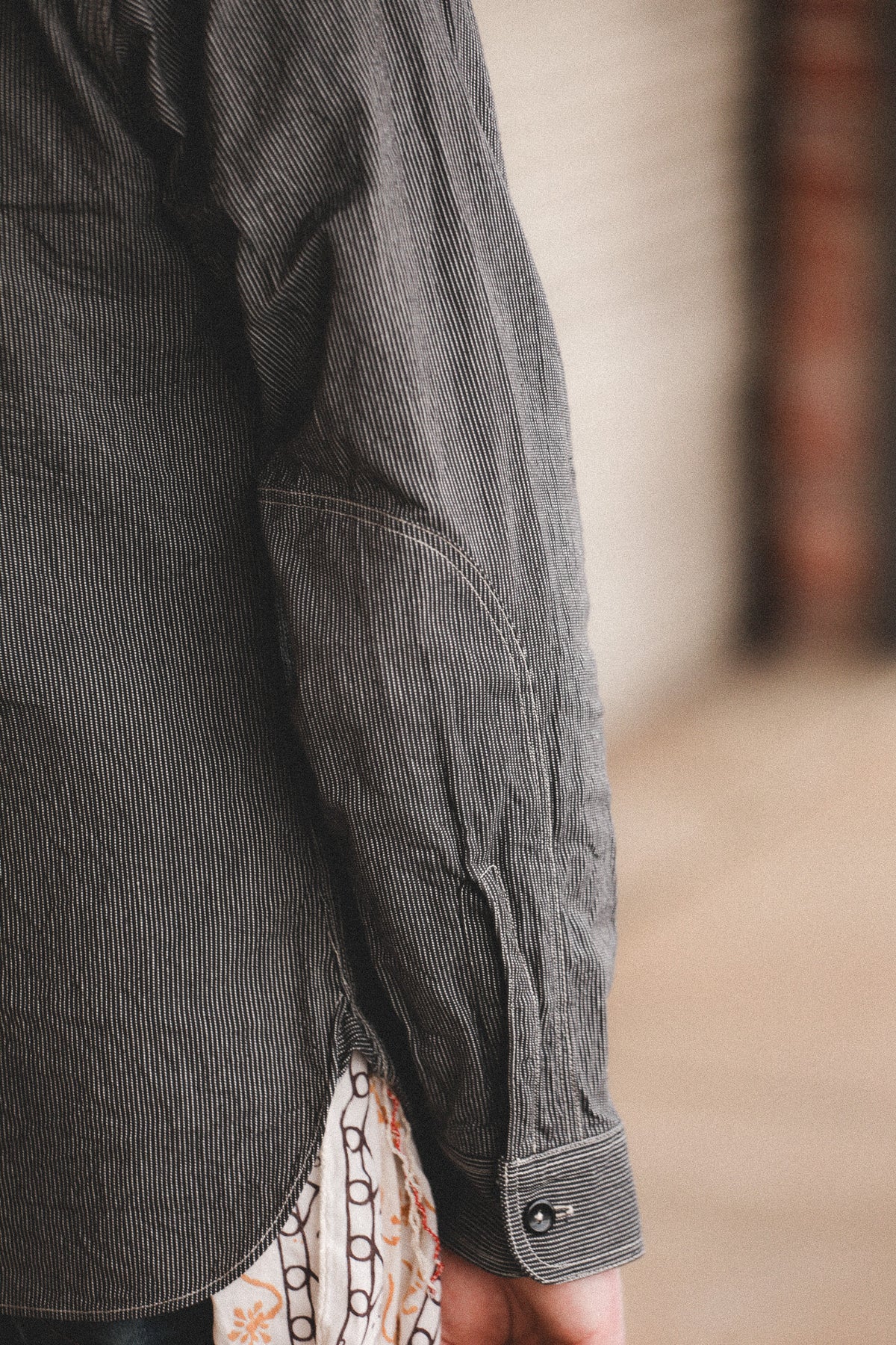 SC25511 Sugar Cane Jean Cord Work Shirt- Black