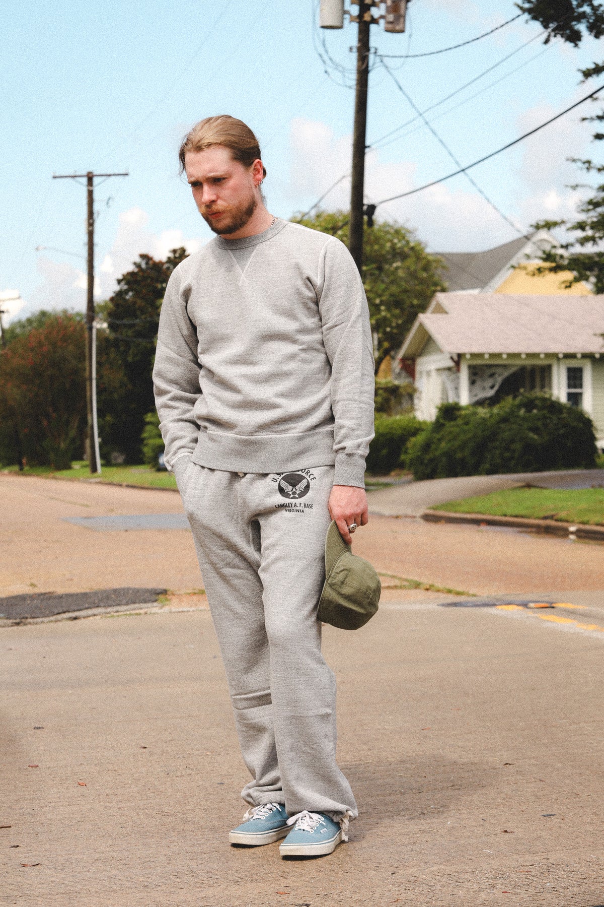 BR40973 Buzz Rickson U.S. Air Force Sweat Pants- Gray