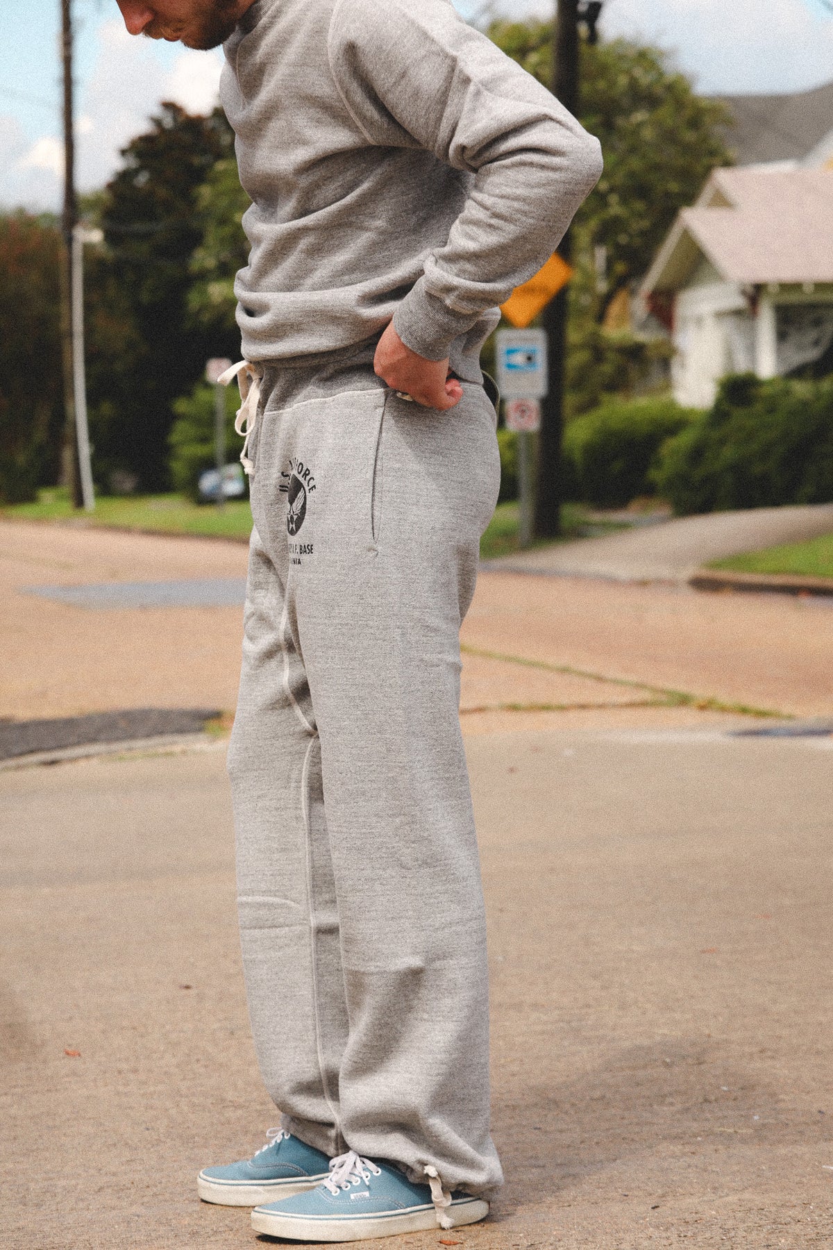 BR40973 Buzz Rickson U.S. Air Force Sweat Pants- Gray