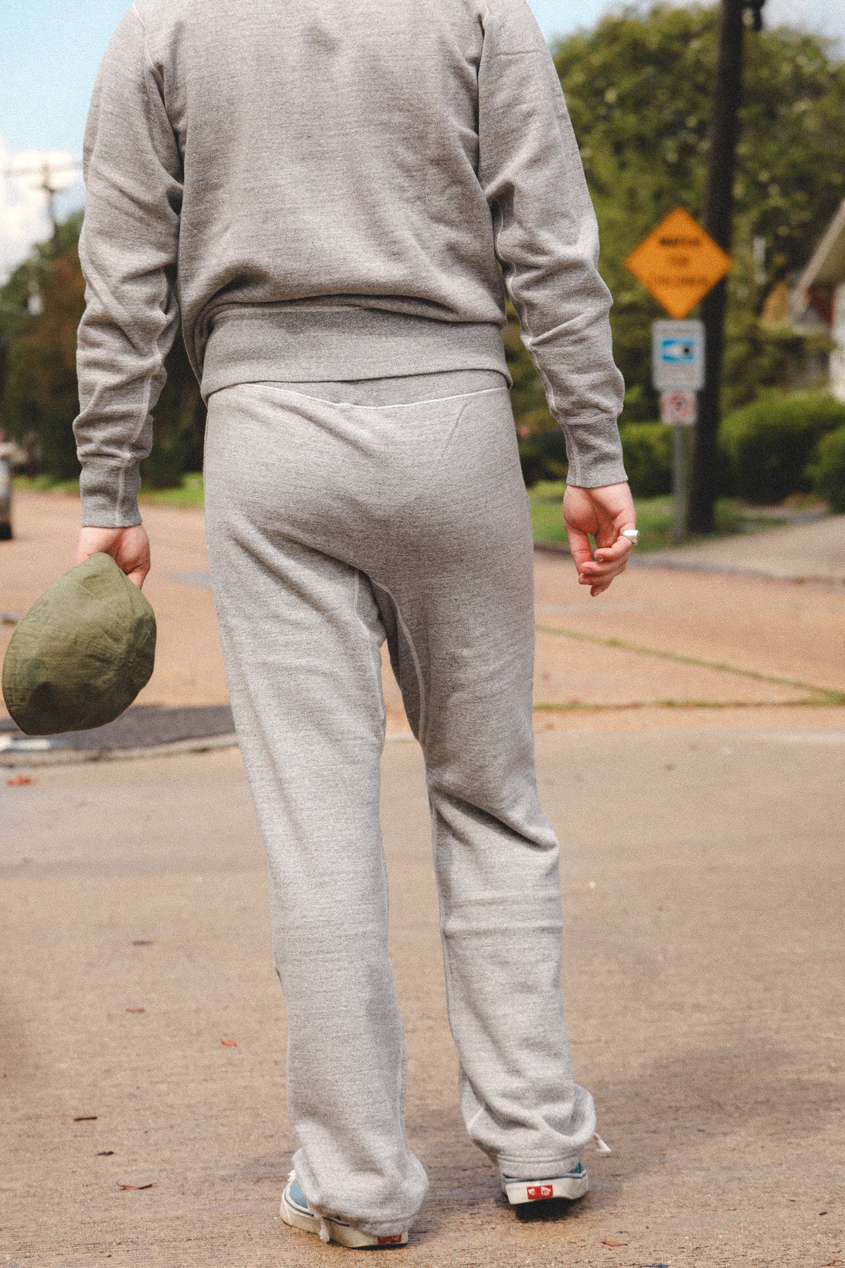 BR65622 Buzz Rickson Set-In Crew Neck Sweatshirt- Grey
