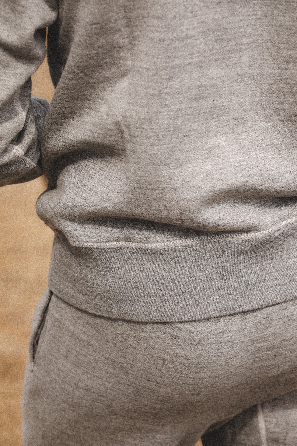 BR65622 Buzz Rickson Set-In Crew Neck Sweatshirt- Grey