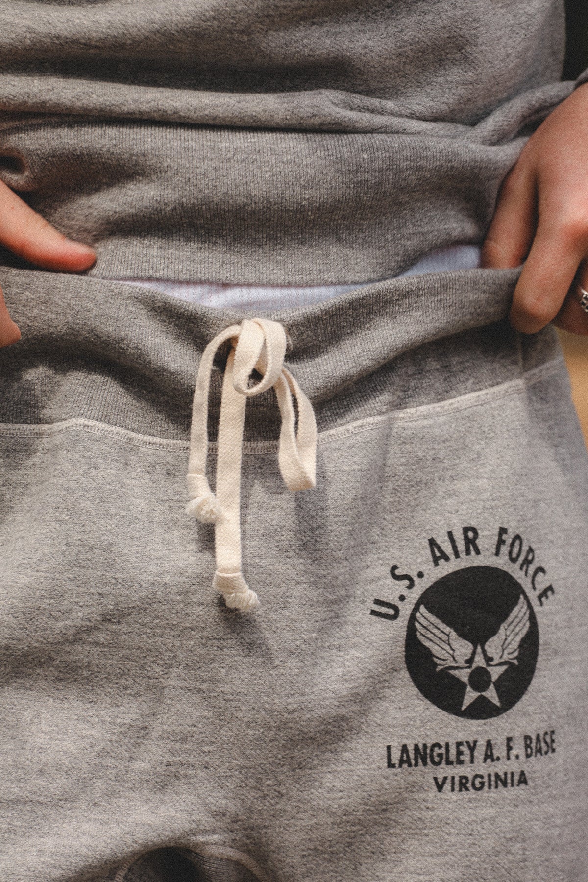 BR40973 Buzz Rickson U.S. Air Force Sweat Pants- Gray