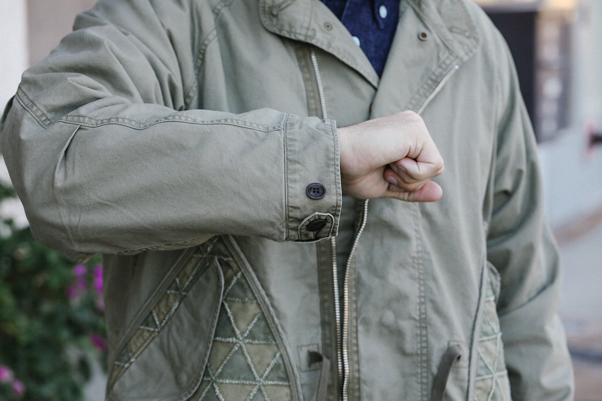 Tsugihagi Fishtail Jacket- Boro Green (MSP-4017) – Iron Shop