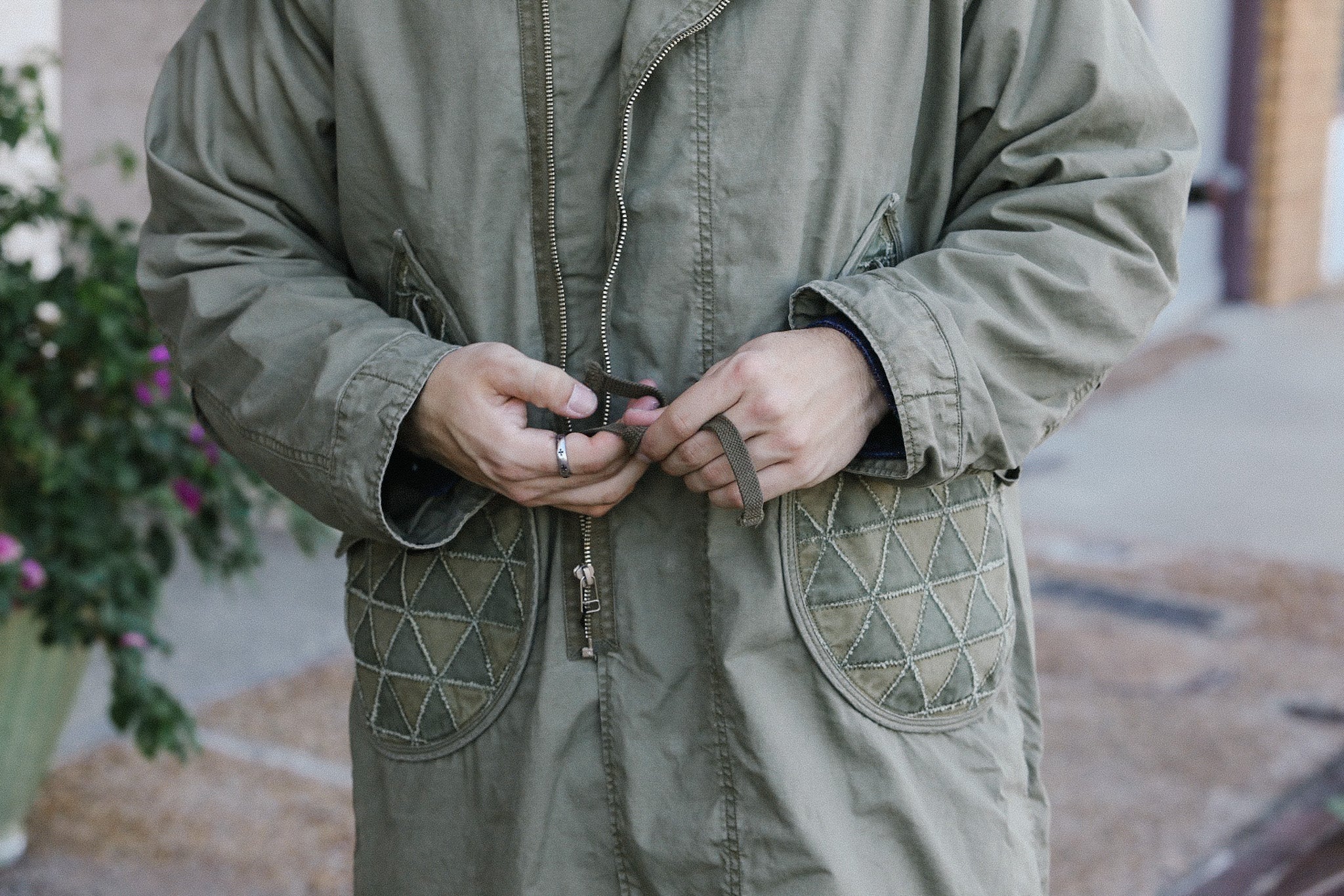 Tsugihagi Fishtail Jacket- Boro Green (MSP-4017) – Iron Shop