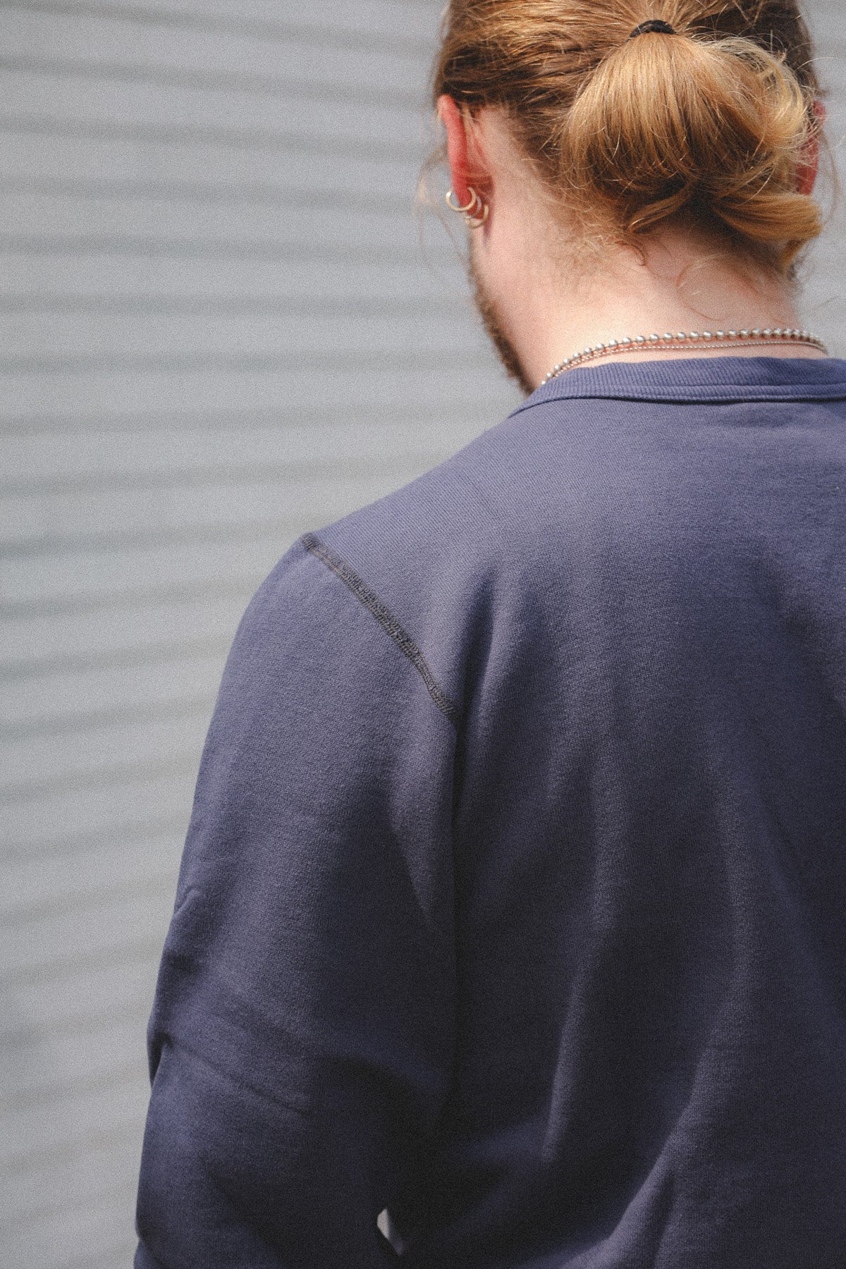 BR65622 Buzz Rickson Set-In Crew Neck Sweatshirt- Navy