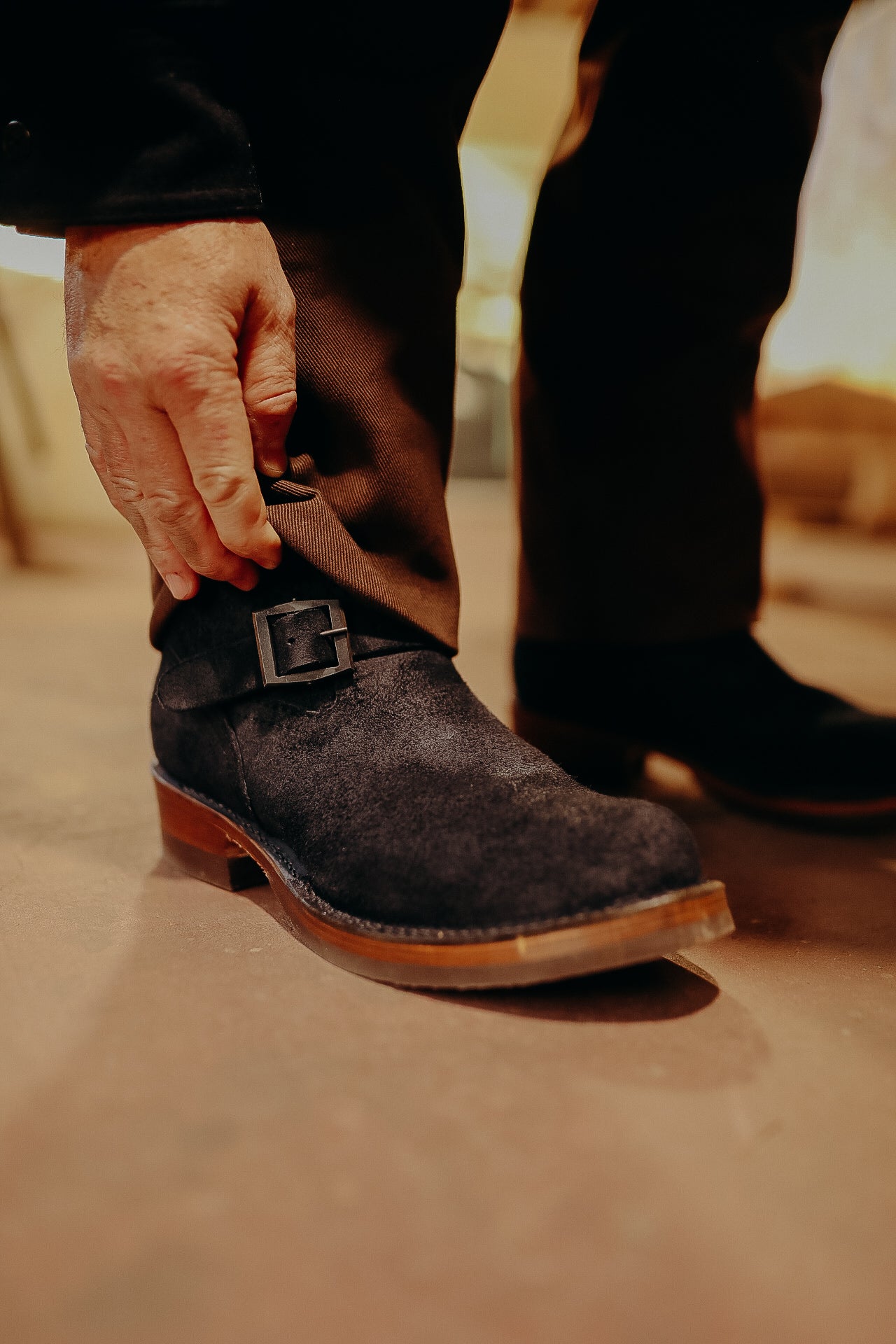 Wesco X ISP Boss Engineer Boot- Black Roughout