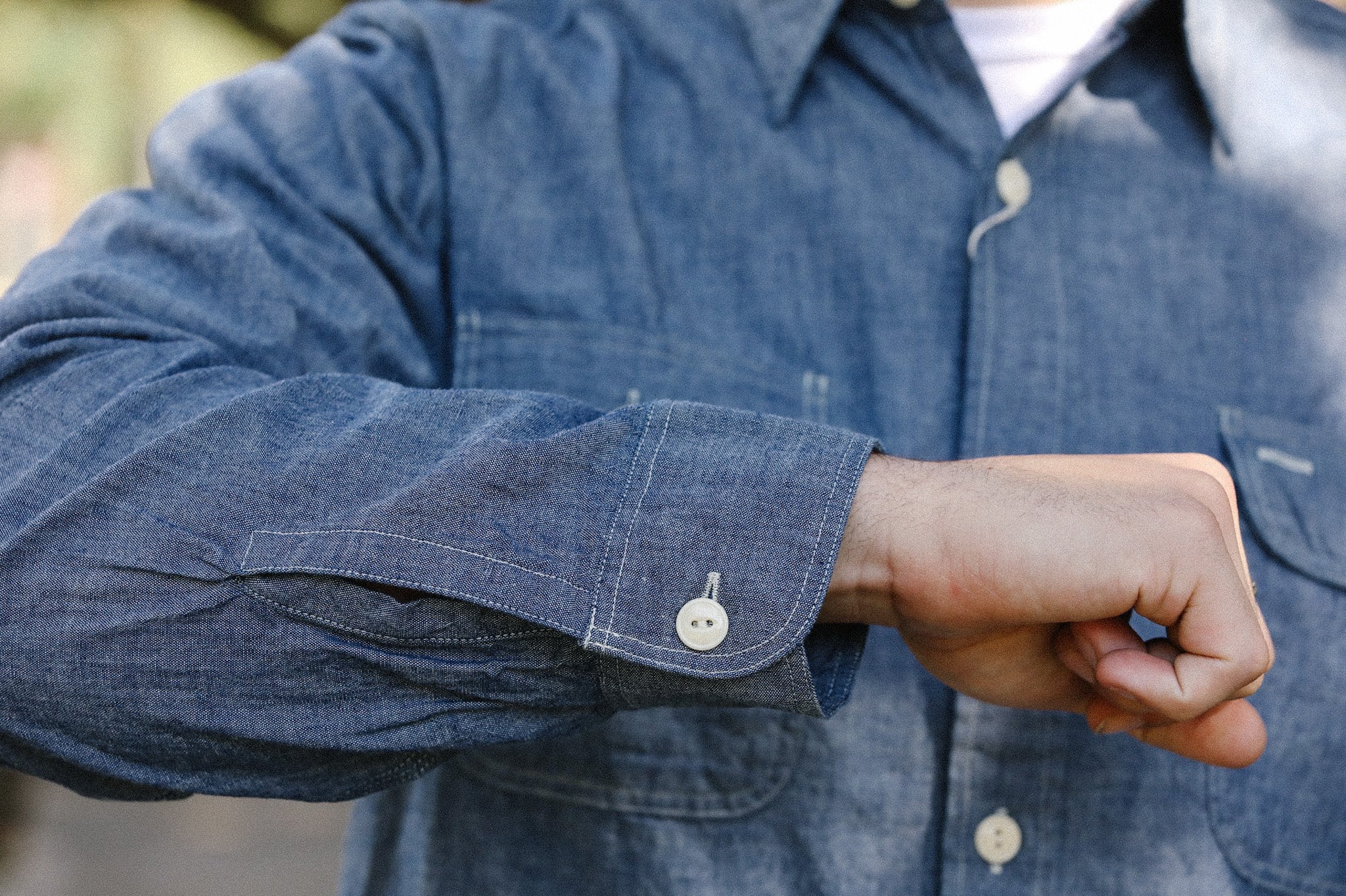 SC27850 Sugar Cane Long Sleeve Work Shirt- Chambray – Iron Shop