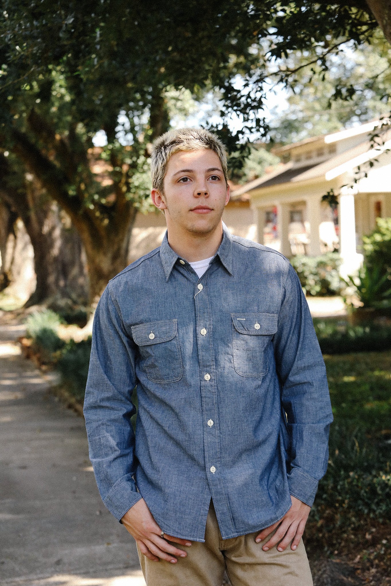 SC27850 Sugar Cane Long Sleeve Work Shirt- Chambray – Iron Shop