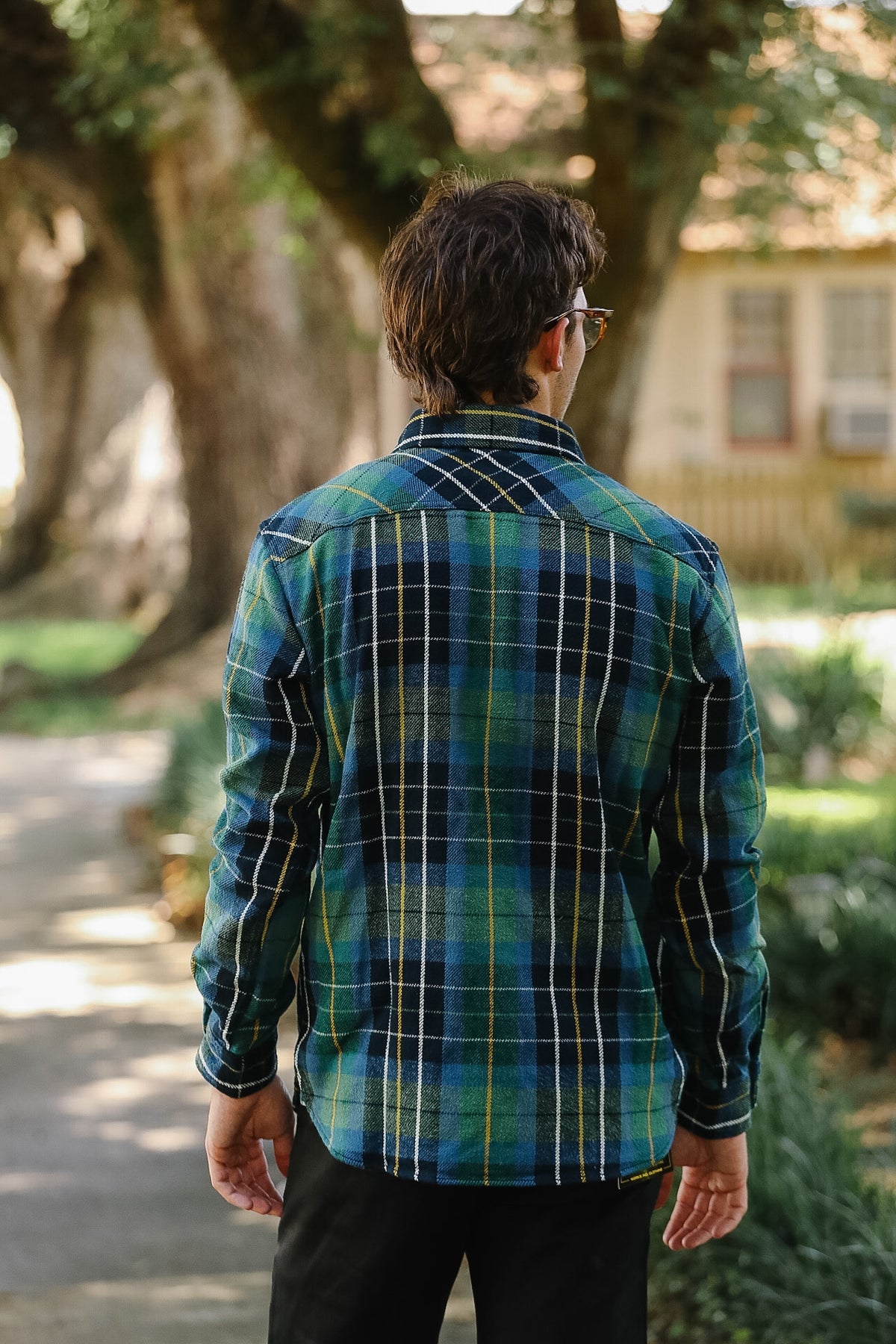 502653 UES Heavy Flannel Shirt- Green