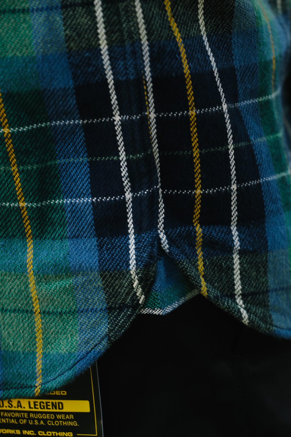 502653 UES Heavy Flannel Shirt- Green