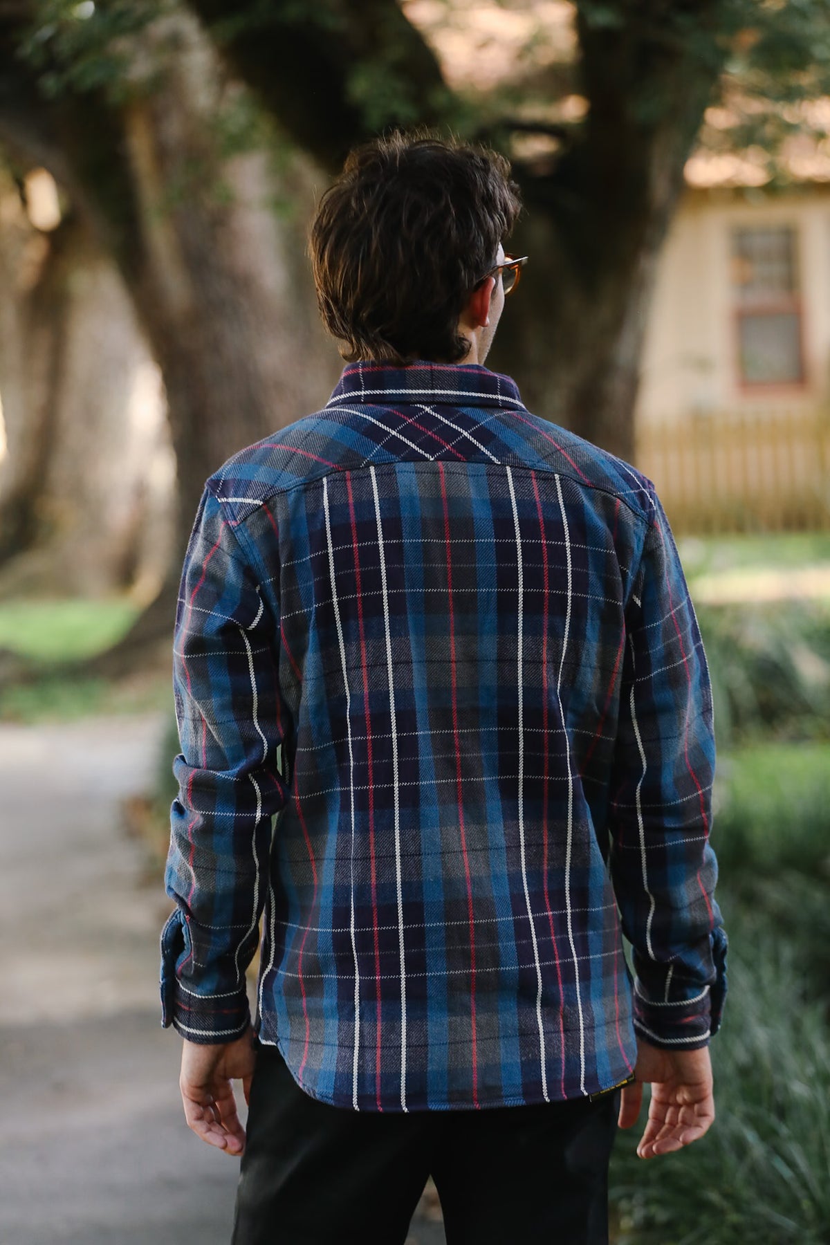 502653 UES Heavy Flannel Shirt- Blue
