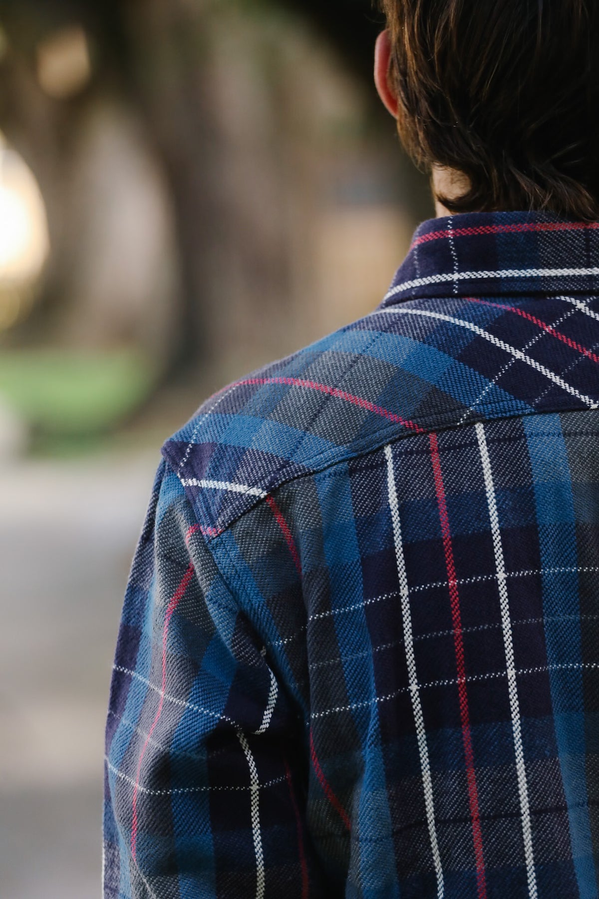 502653 UES Heavy Flannel Shirt- Blue