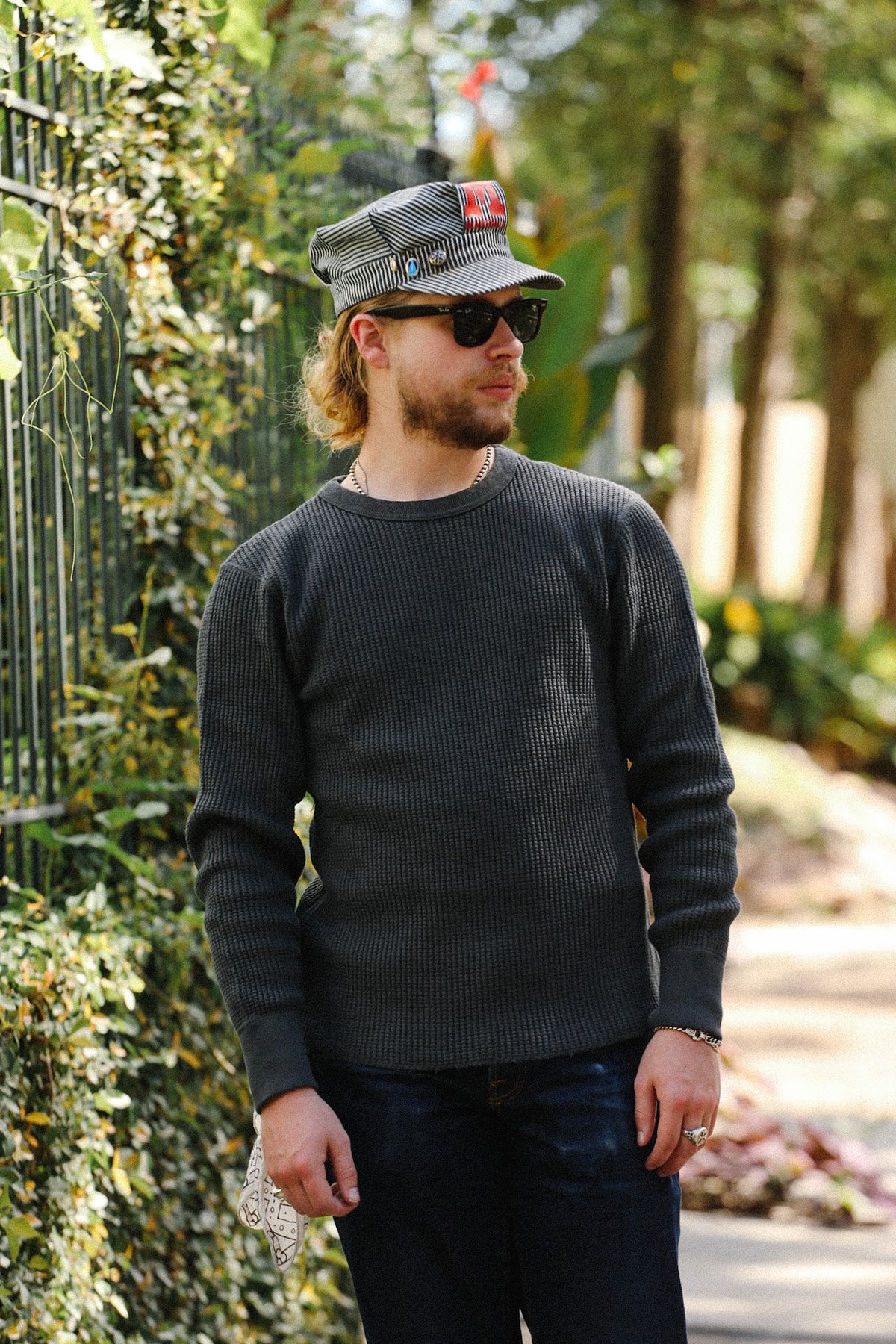 60BW UES Big Waffle Thermal- Steel Grey