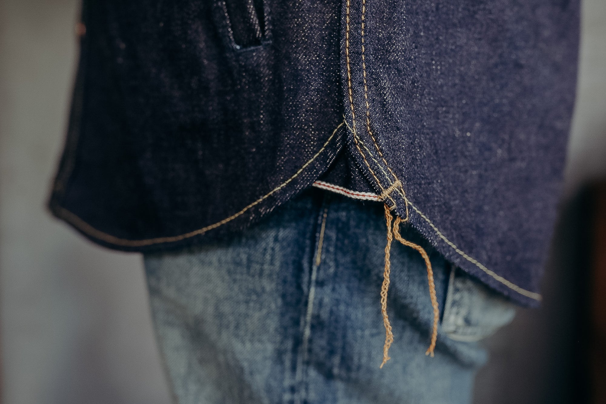 18oz Vintage Selvedge Denim CPO Shirt - Indigo IHSH-292-IND
