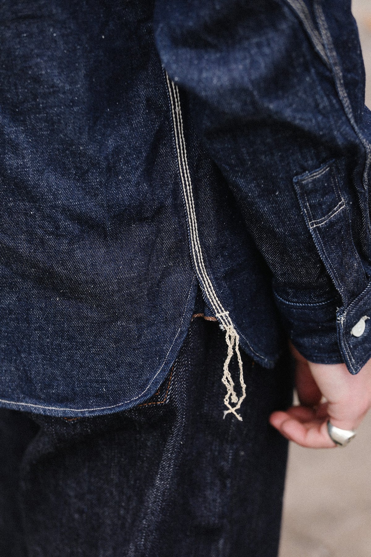 SJWS-SC02 Samurai Jeans Cotton Denim Work Shirt- Indigo