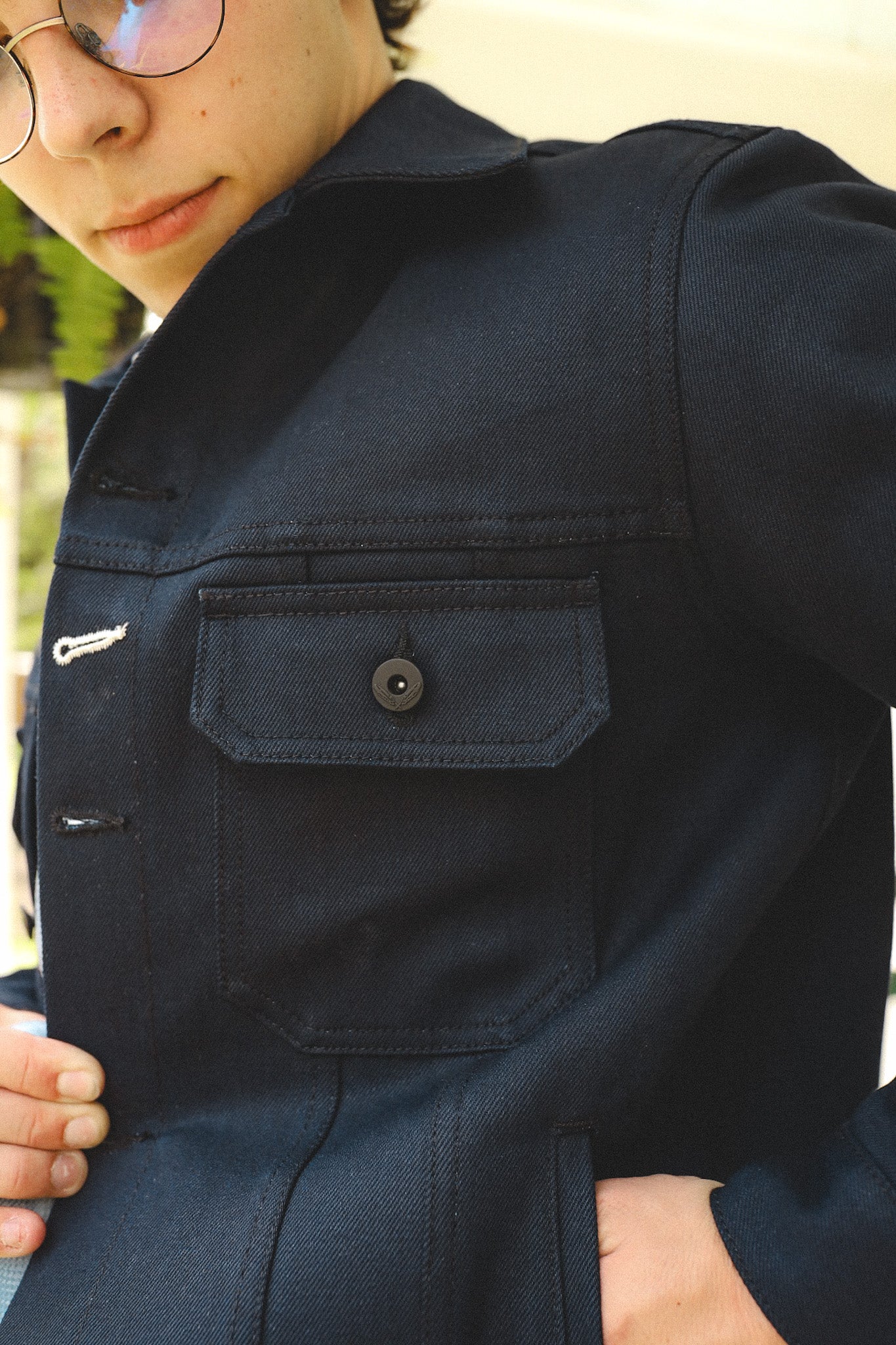 Cruiser Jacket- 13.5oz Ind x Blk