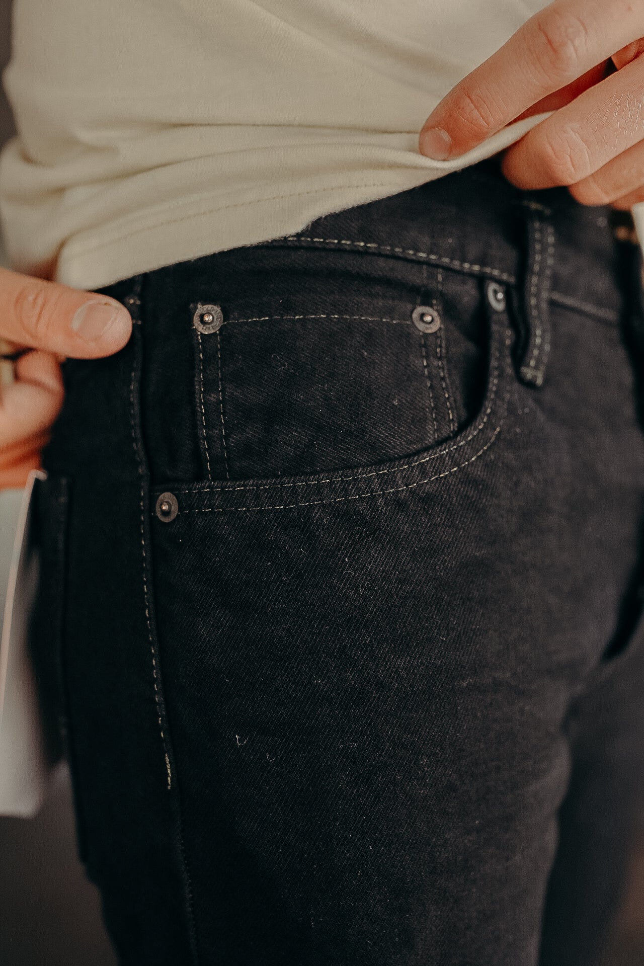 14oz Selvedge Denim Slim Straight Cut Jeans - Indigo