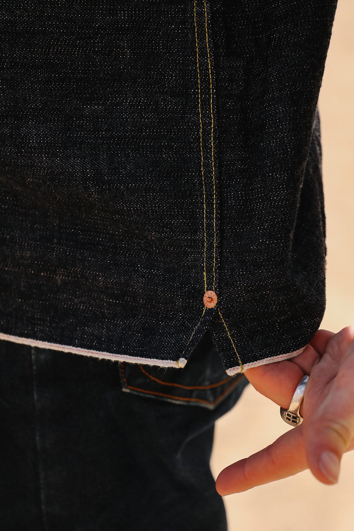 F2384 FOB Factory G-3 Denim Pop-Over Jacket- Indigo