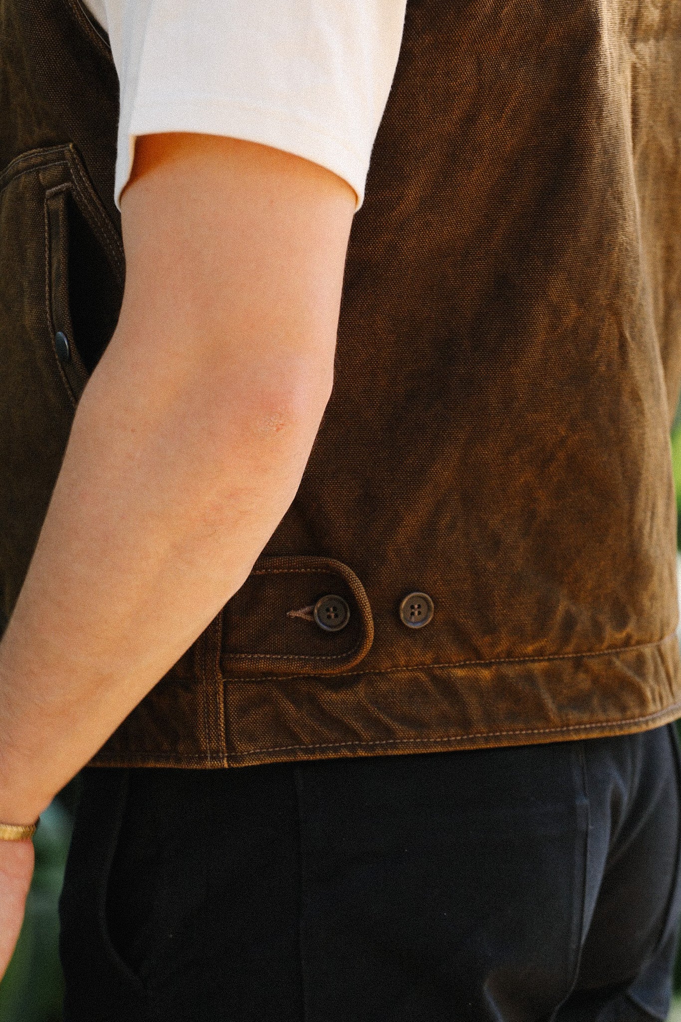 12oz Duck N1 Deck Vest - Brown IHV-51-BRN