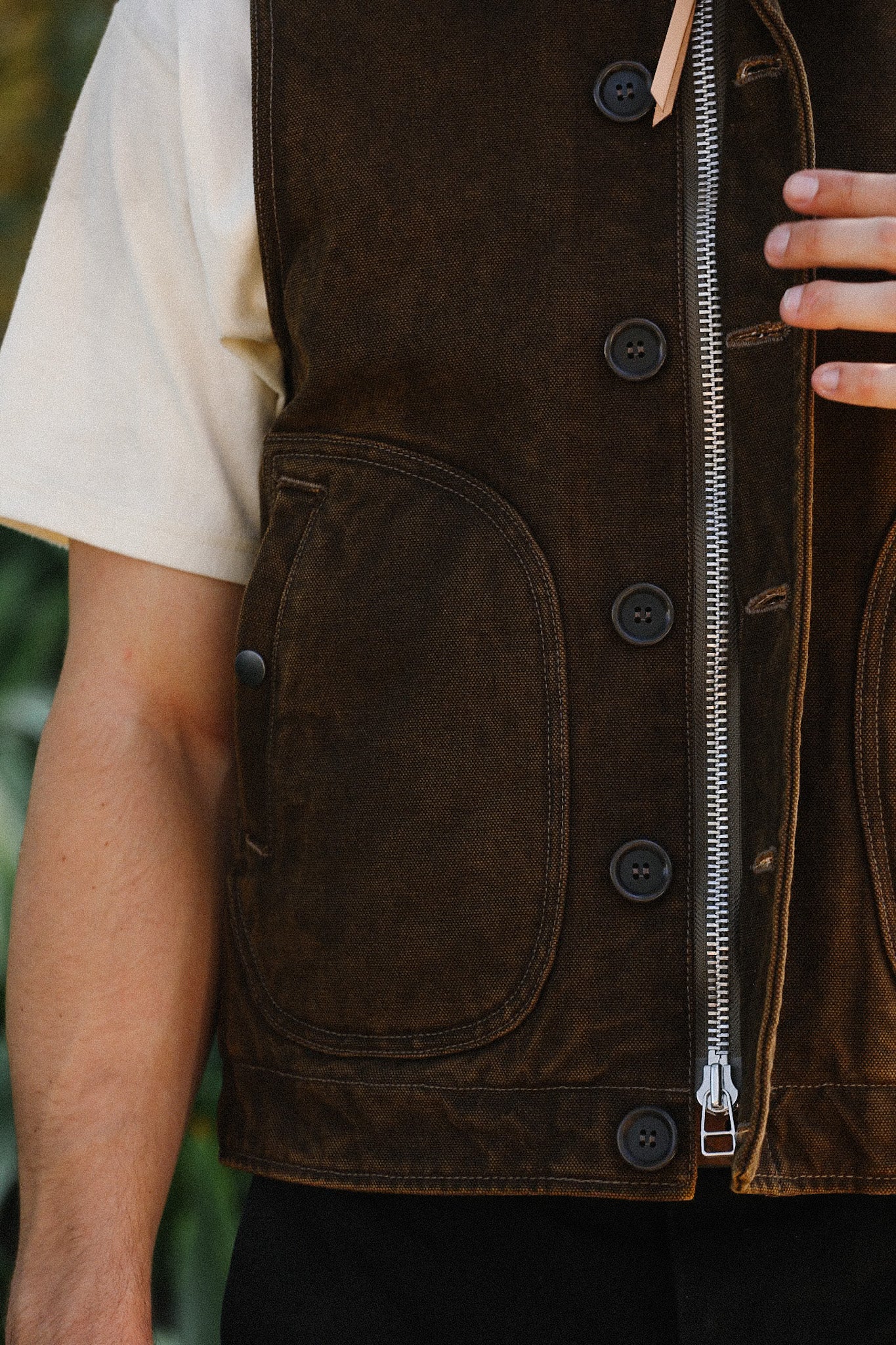 12oz Duck N1 Deck Vest - Brown IHV-51-BRN