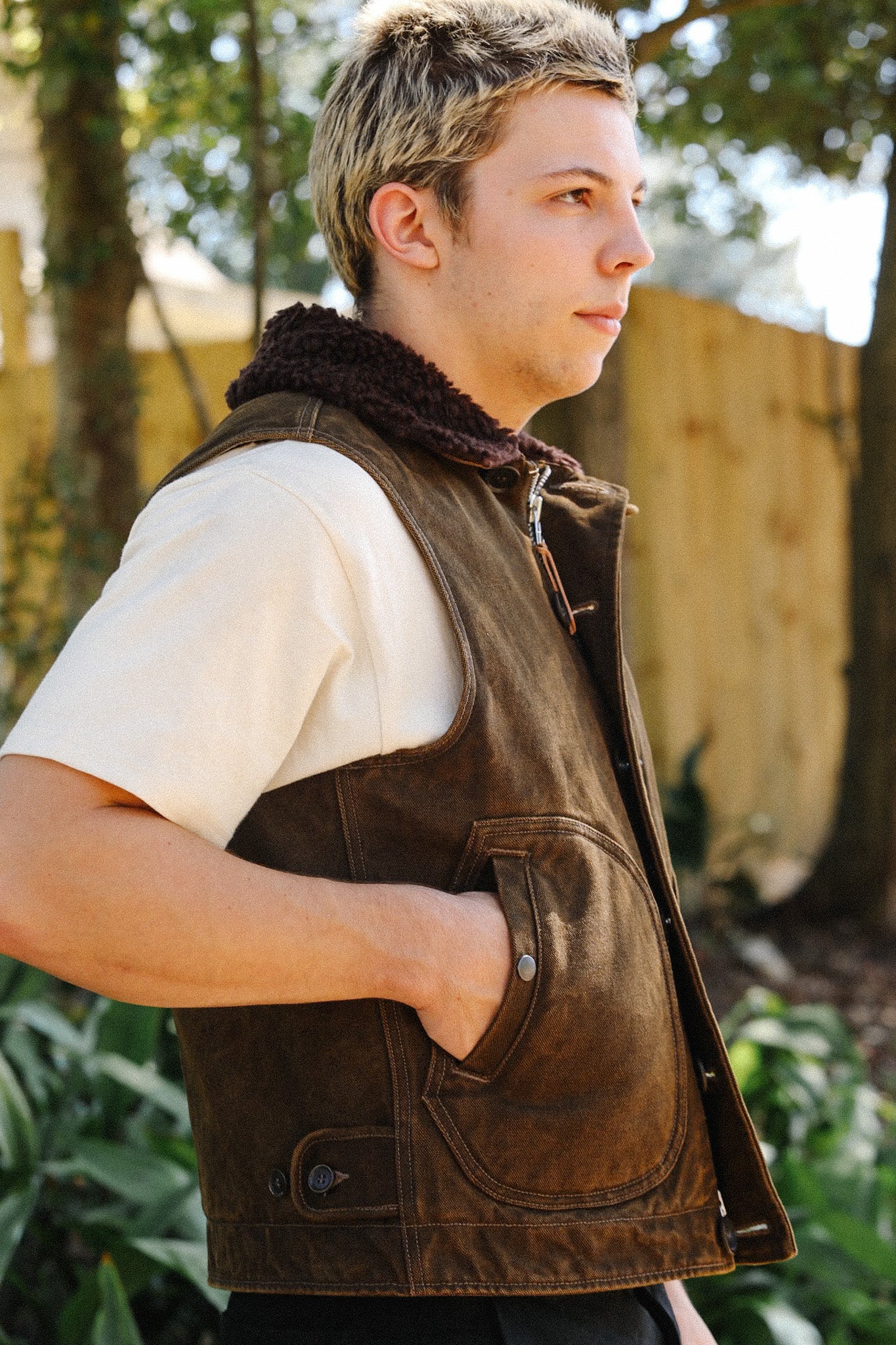 12oz Duck N1 Deck Vest - Brown IHV-51-BRN