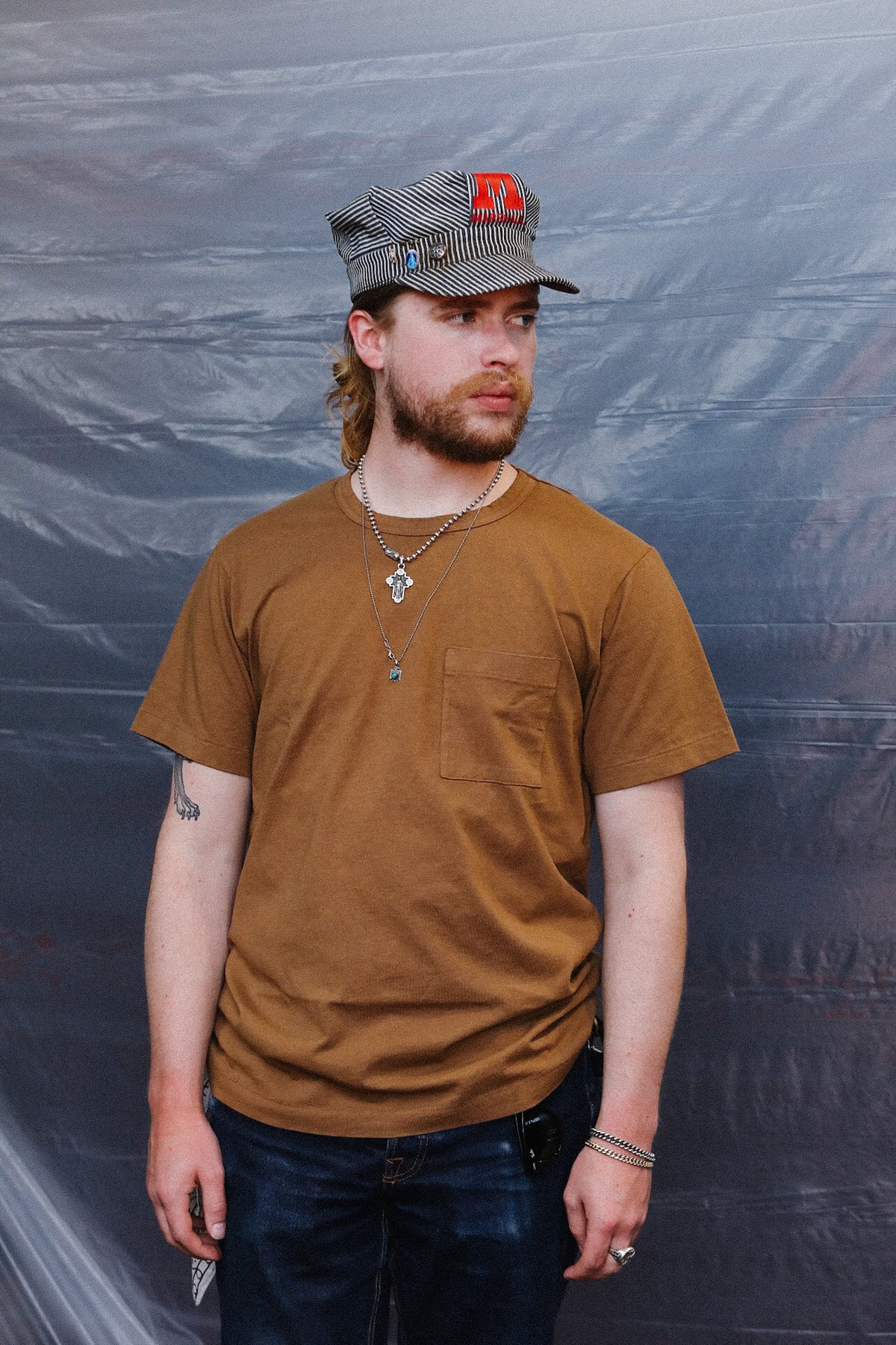 Dehen 1920 Heavy Duty Single Pocket Tee-Hardtack