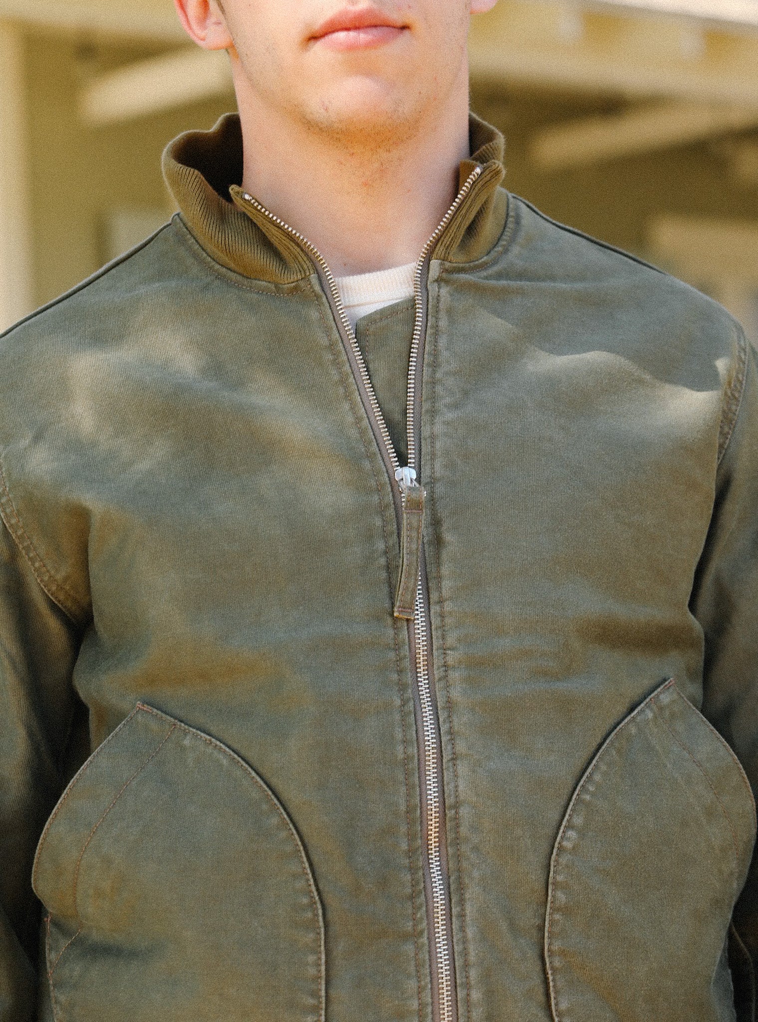 12oz Whipcord Tanker Jacket - Olive Drab Green IHM-47-ODG