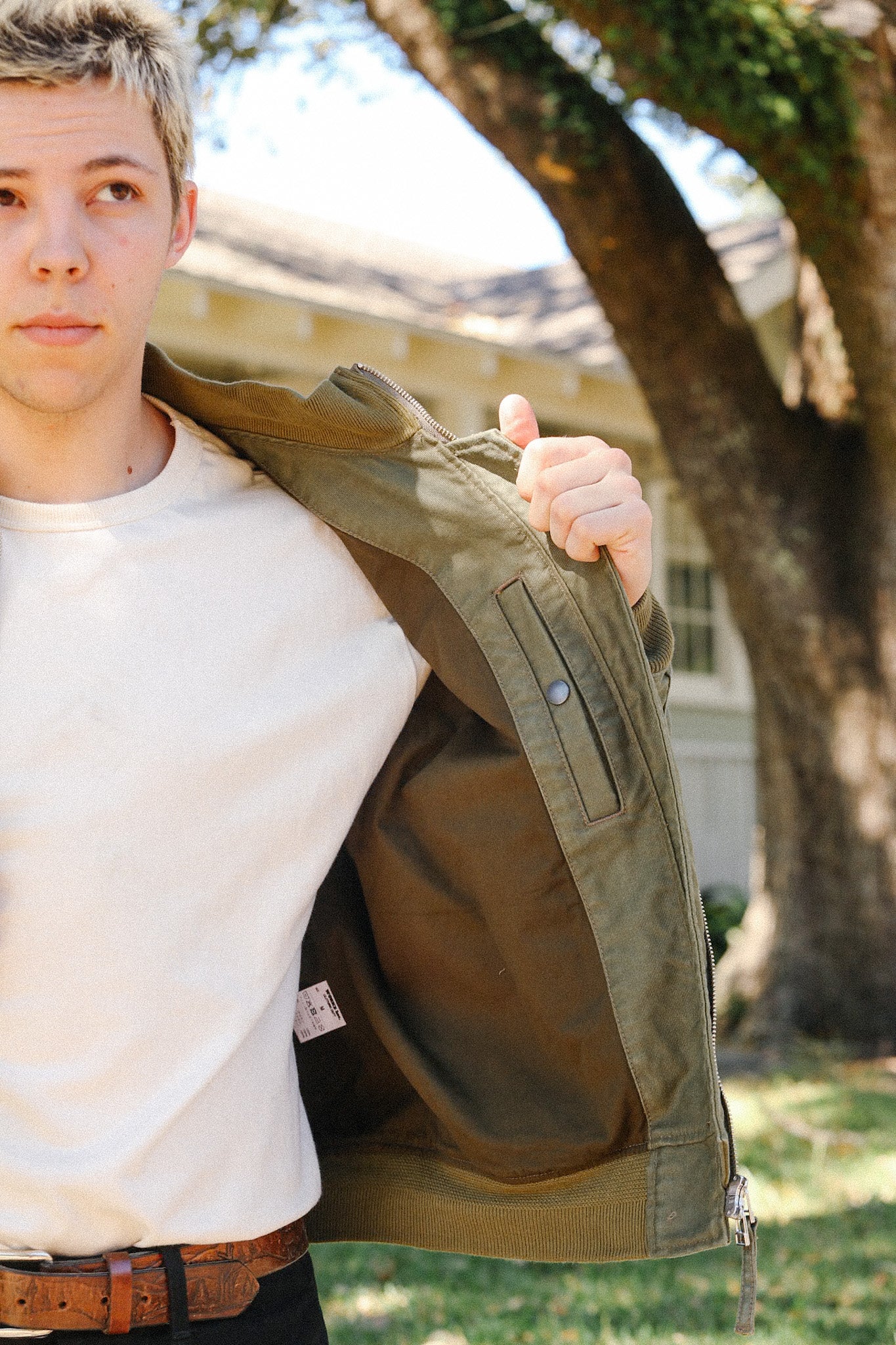 12oz Whipcord Tanker Jacket - Olive Drab Green IHM-47-ODG