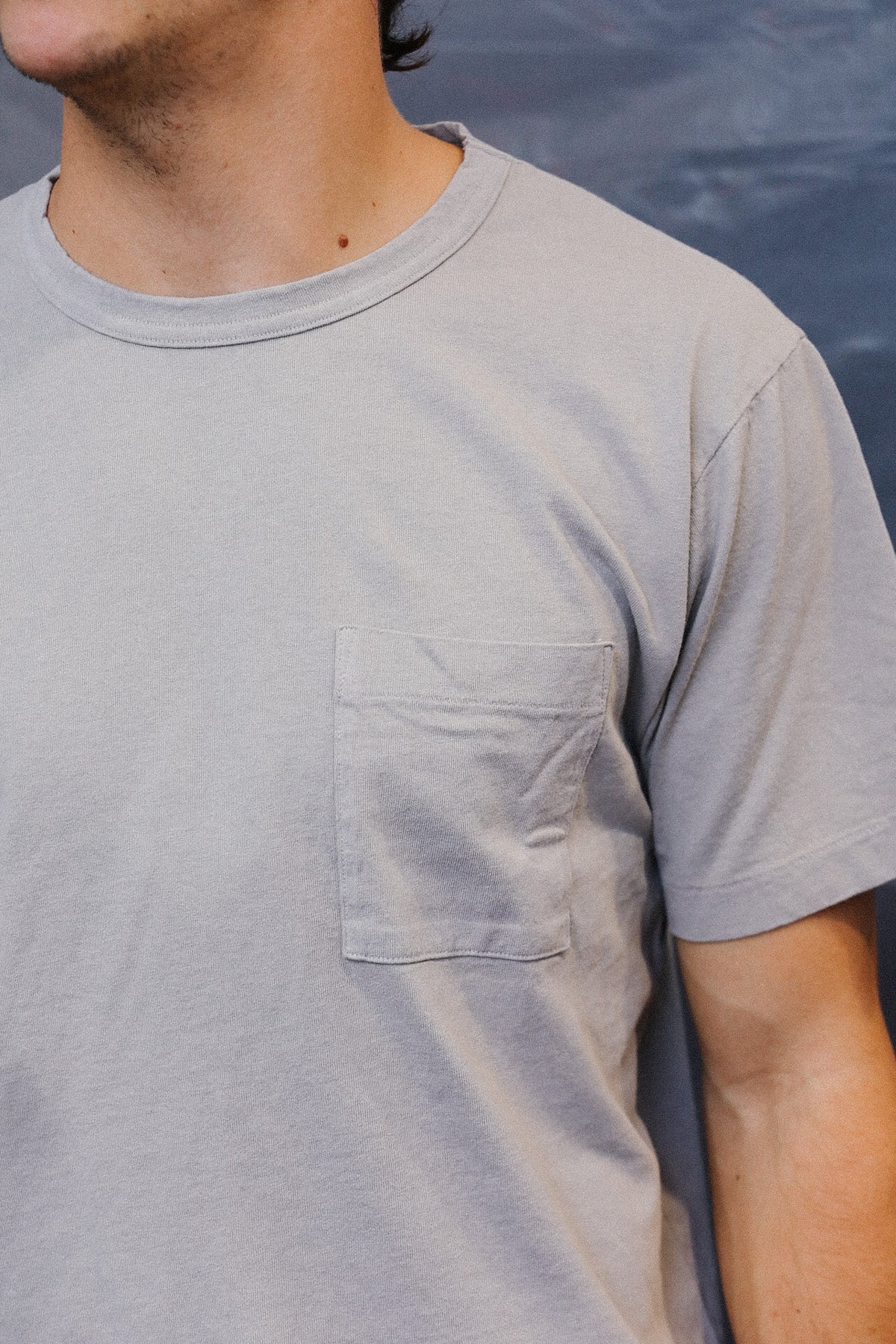 Dehen 1920 Heavy Duty Single Pocket Tee-Ascot Grey