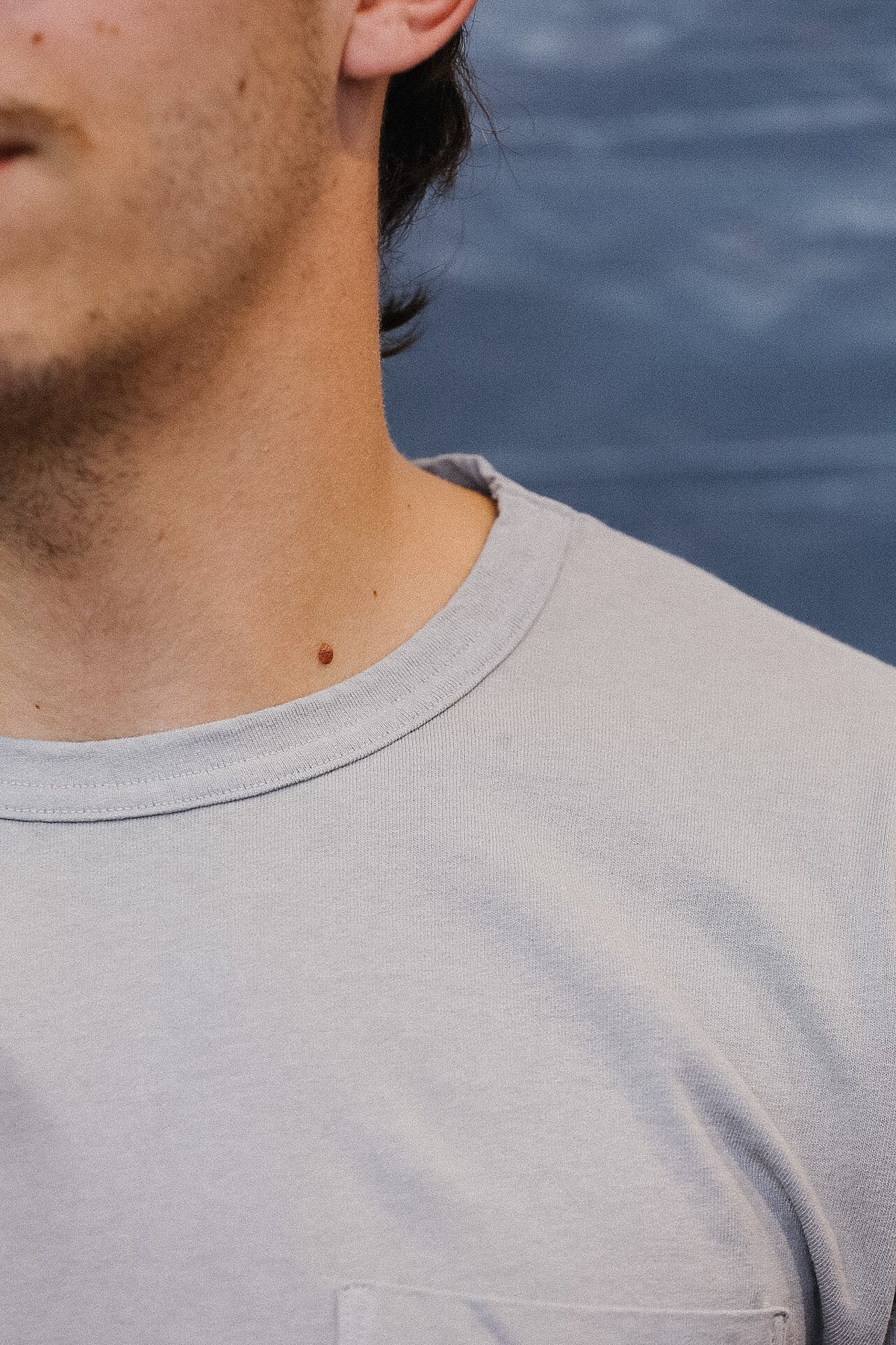 Dehen 1920 Heavy Duty Single Pocket Tee-Ascot Grey