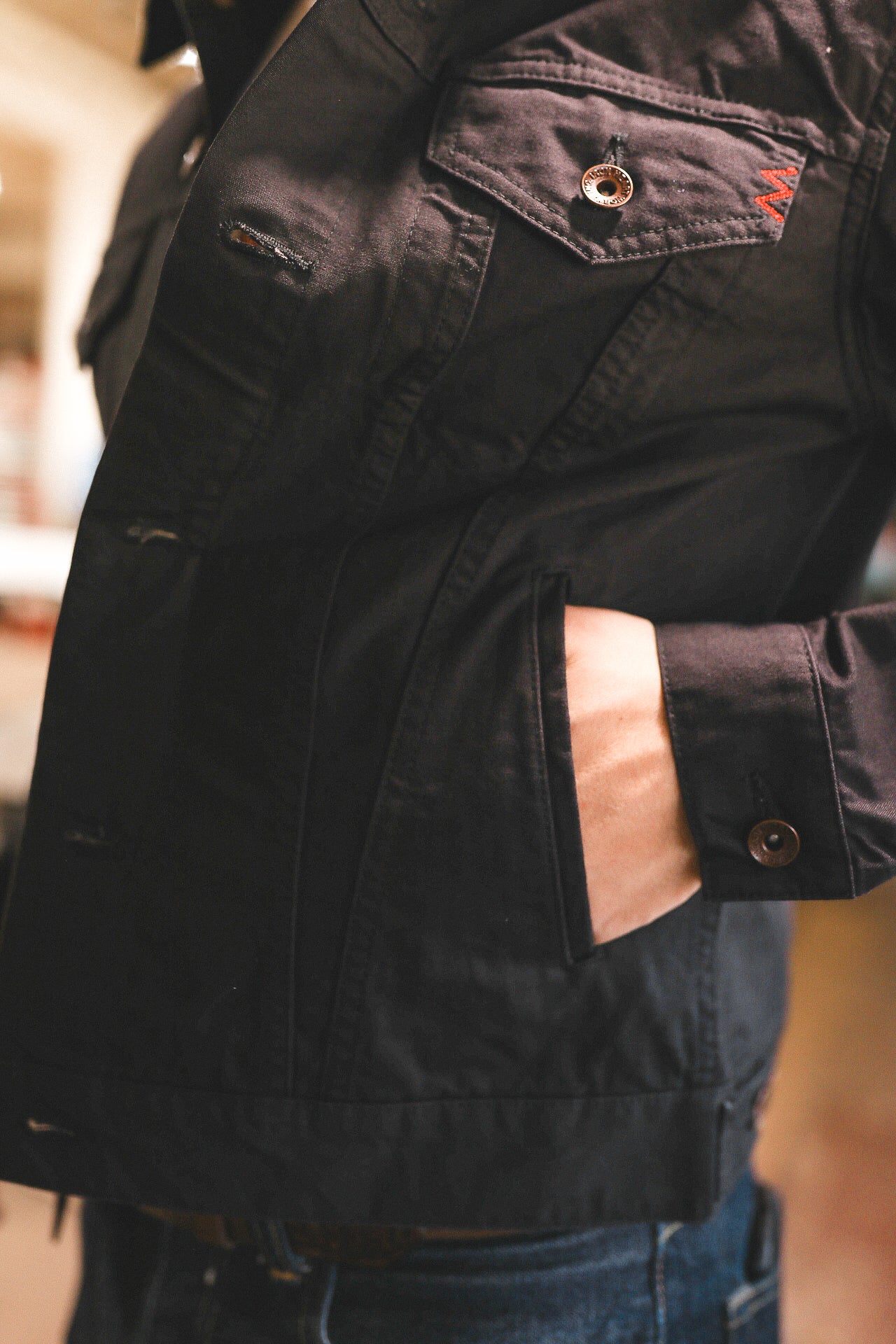 9oz Canvas Type III Jacket - Brown IHJ-147-BLK