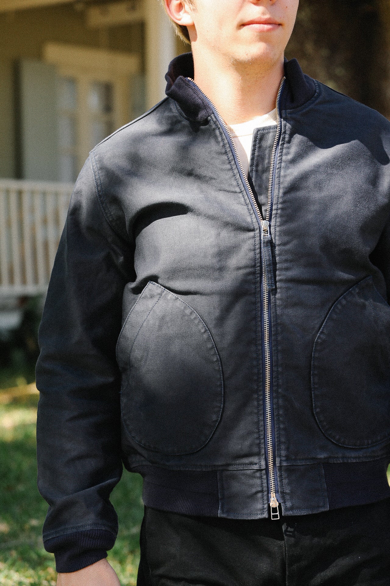 12oz Whipcord Tanker Jacket - Navy IHM-47-NAV
