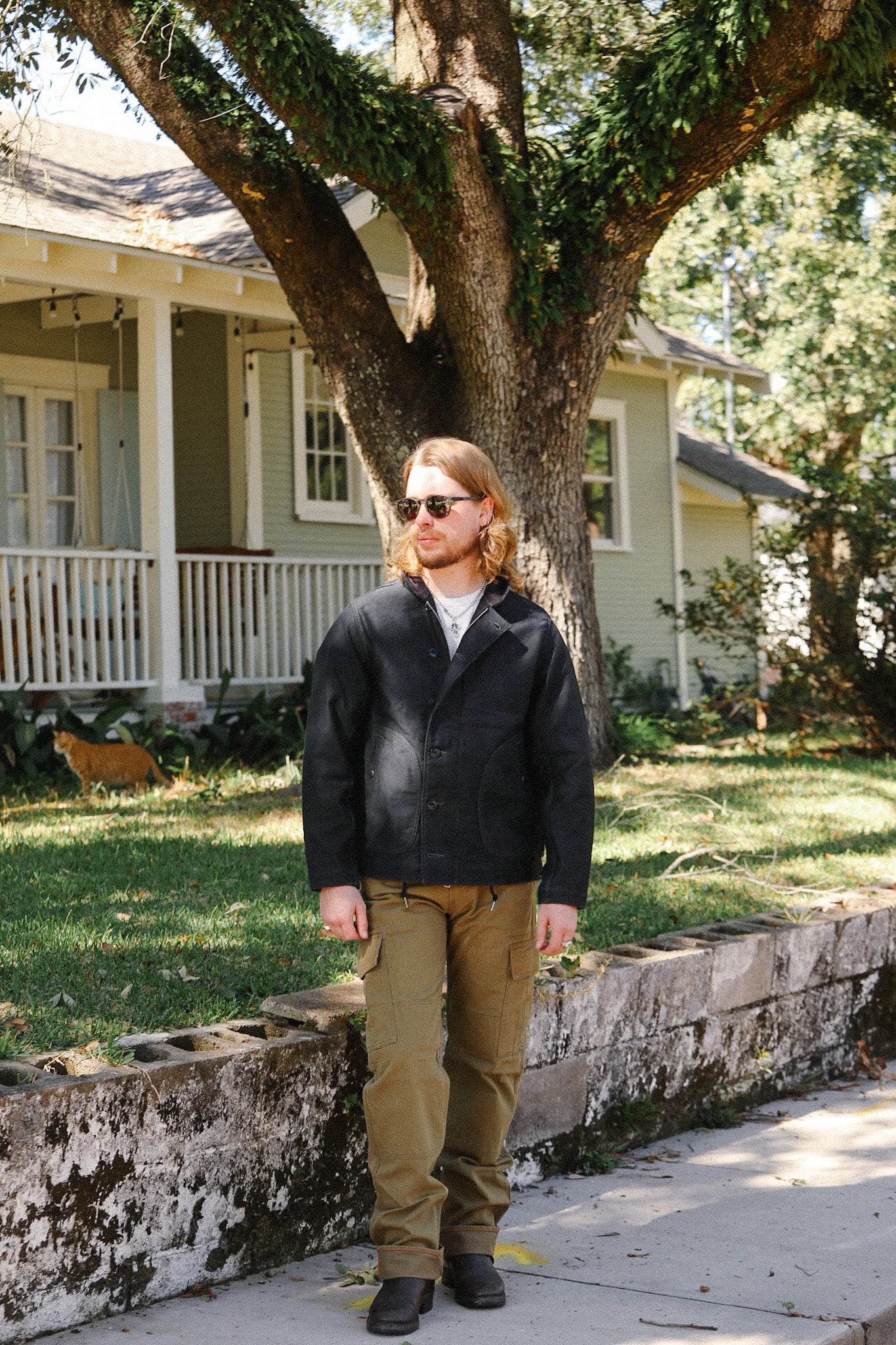 12oz Whipcord Lightweight N1 Deck Jacket - Black IHM-48-BLK – Iron