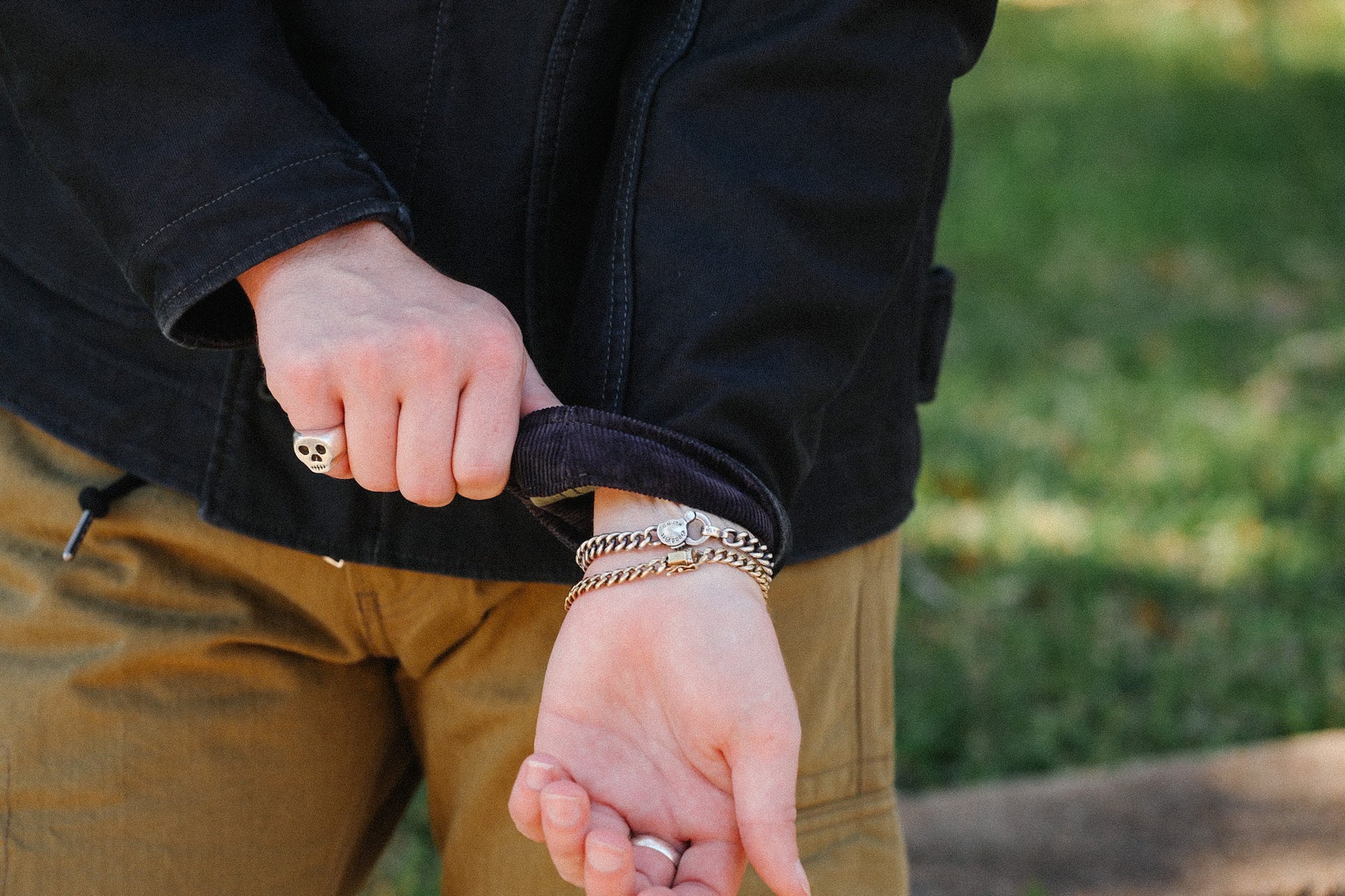 12oz Whipcord Lightweight N1 Deck Jacket - Black IHM-48-BLK