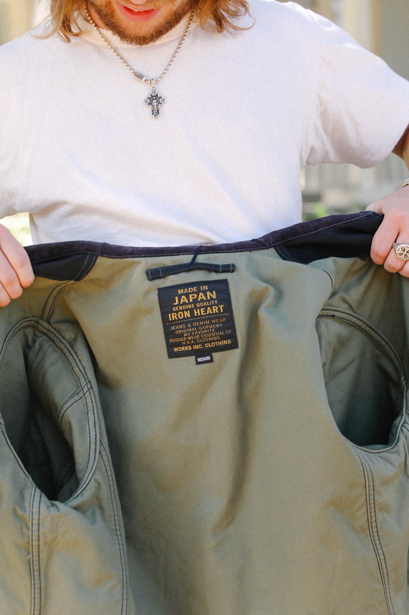 12oz Whipcord Lightweight N1 Deck Jacket - Black IHM-48-BLK