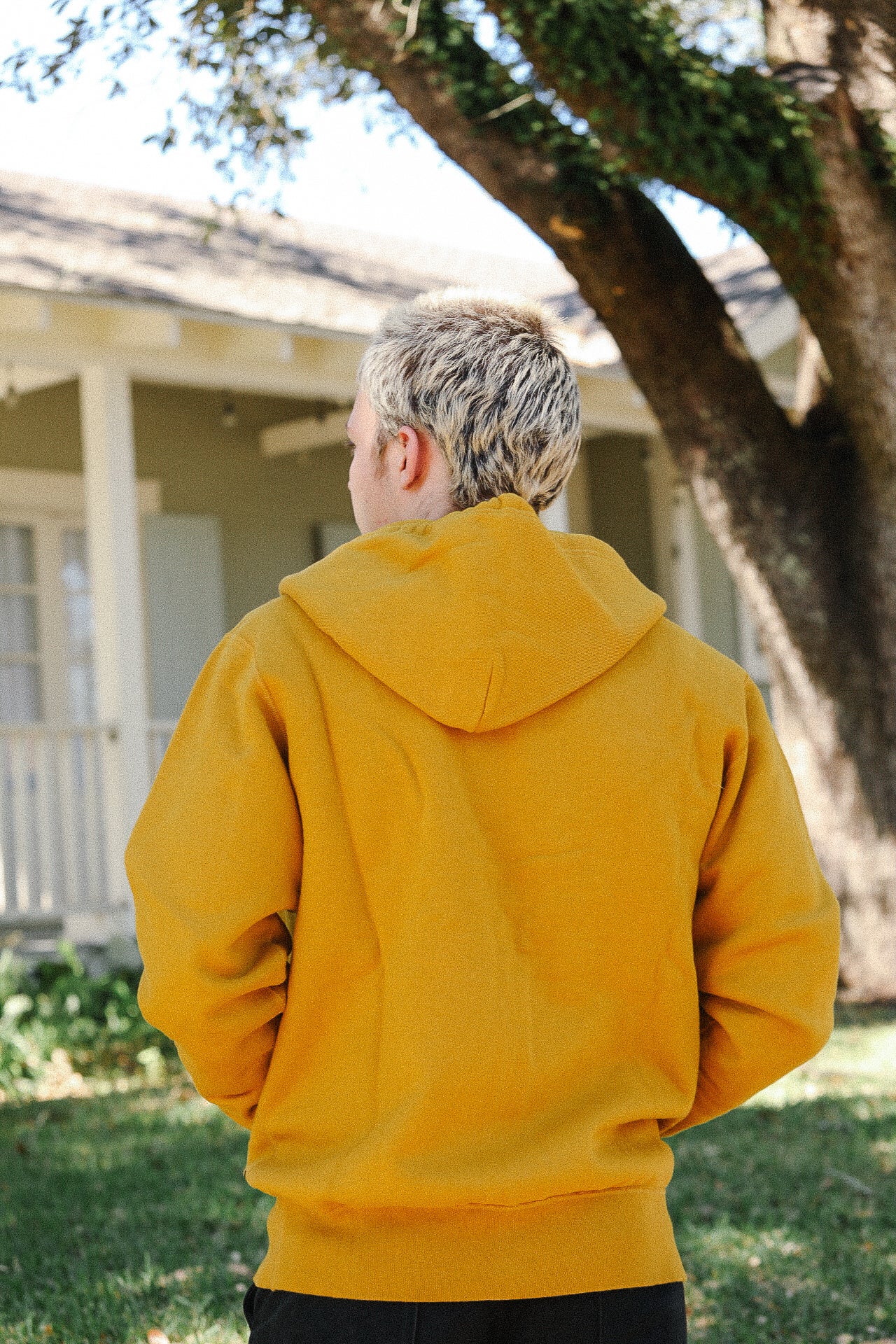 14oz Ultra Heavyweight Loopwheel Cotton Zippered Hoodie - Mustard IHSW-10-MUS