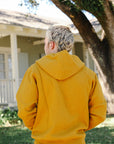 14oz Ultra Heavyweight Loopwheel Cotton Zippered Hoodie - Mustard IHSW-10-MUS