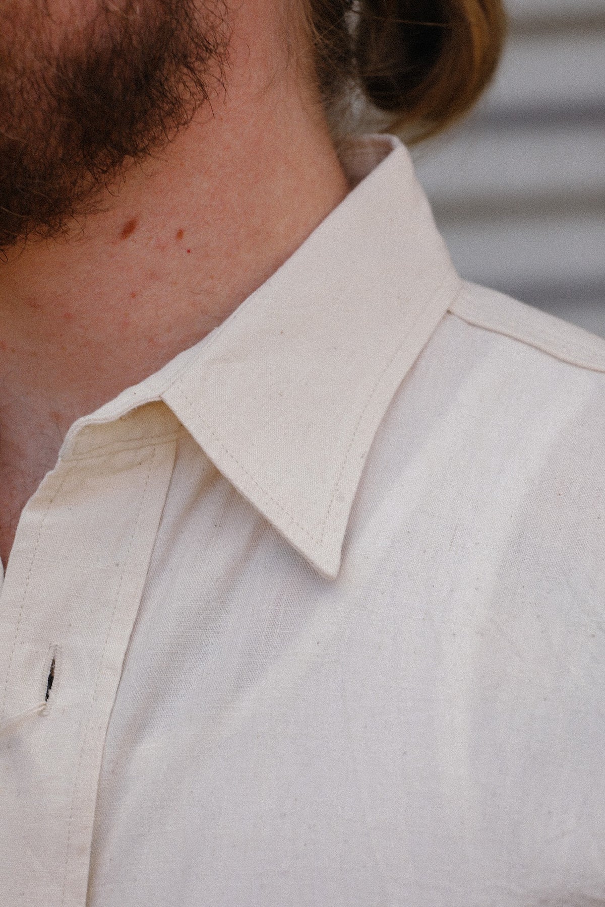 SC27851 Sugar Cane Long Sleeve Work Shirt- Natural Chambray
